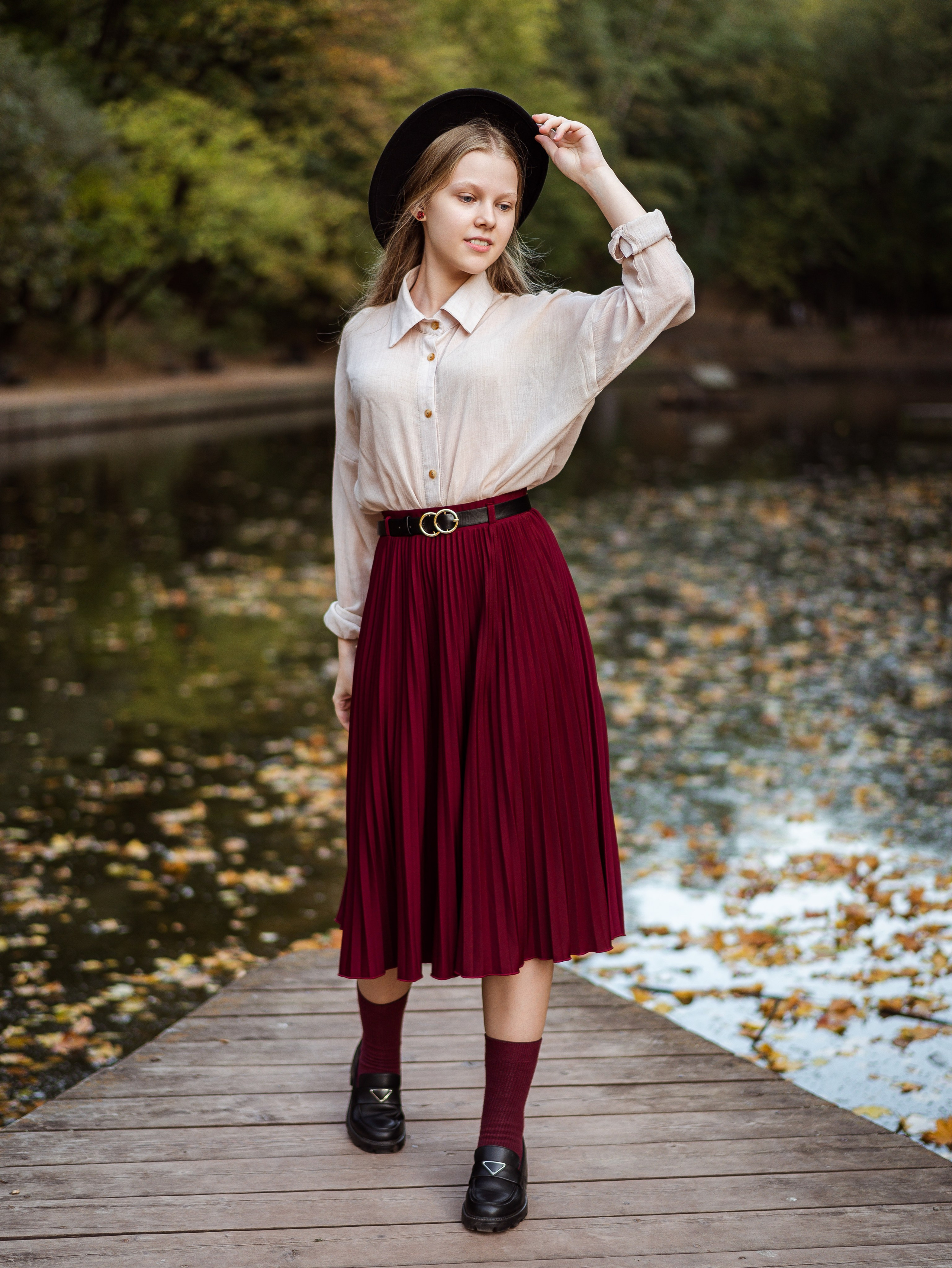 Елена — фотосессия в осеннем стиле. Фотограф Москва