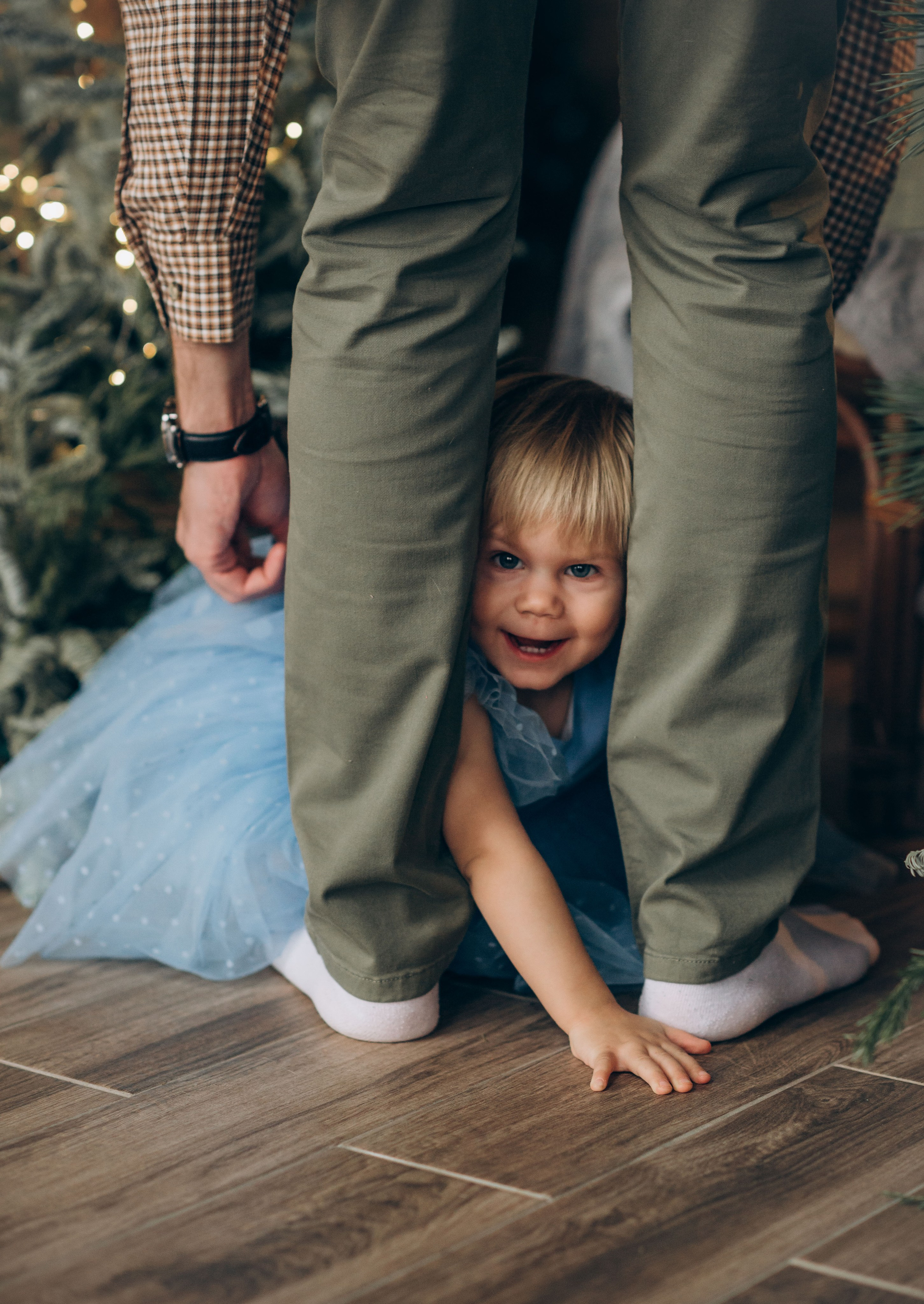 Семейная новогодняя фотосессия в студии. Семейный фотограф в Домодедово и Москве Елена Пичугина