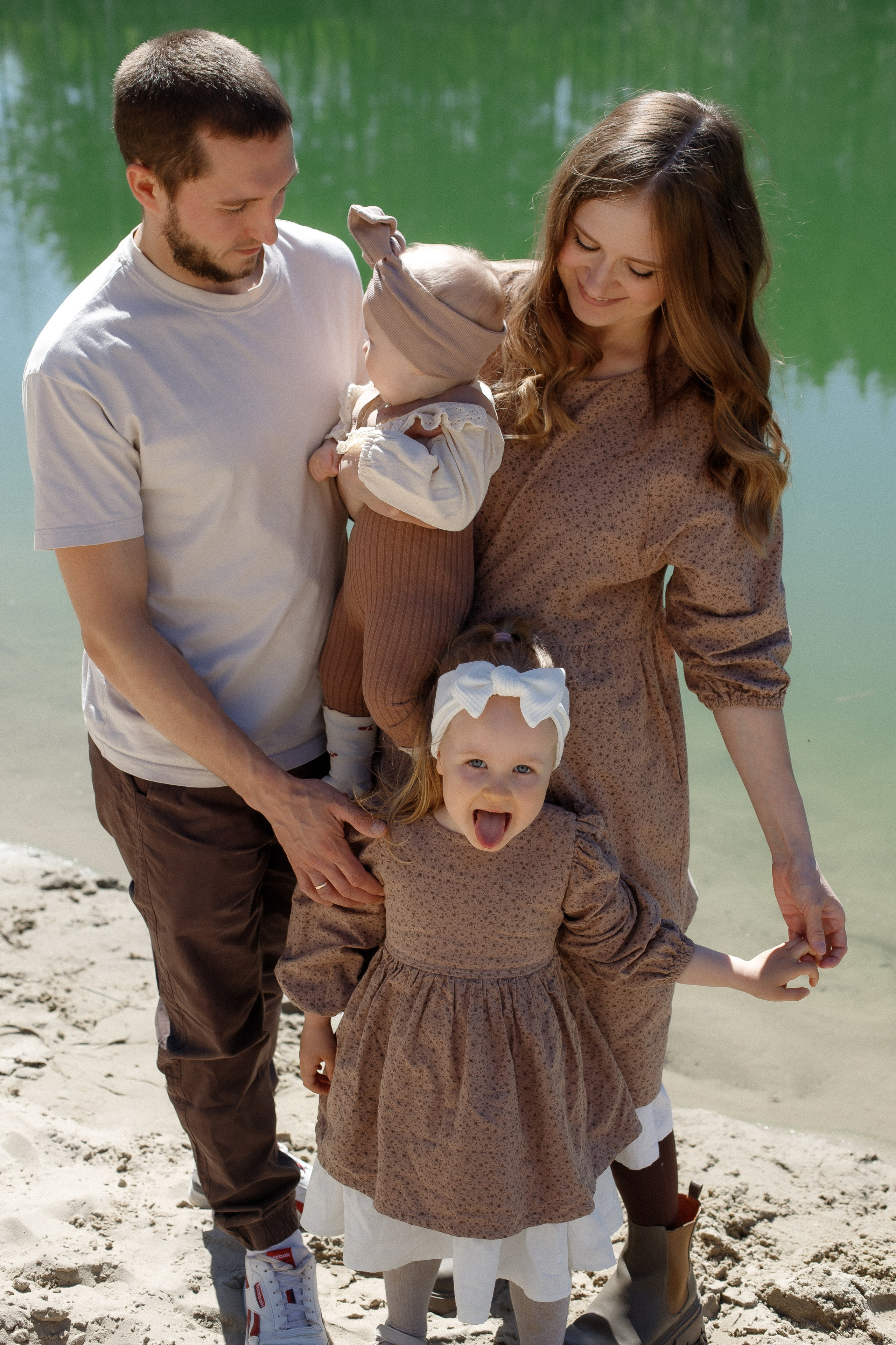 Семейная съемка на карьере. Фотограф Карпачан Анастасия