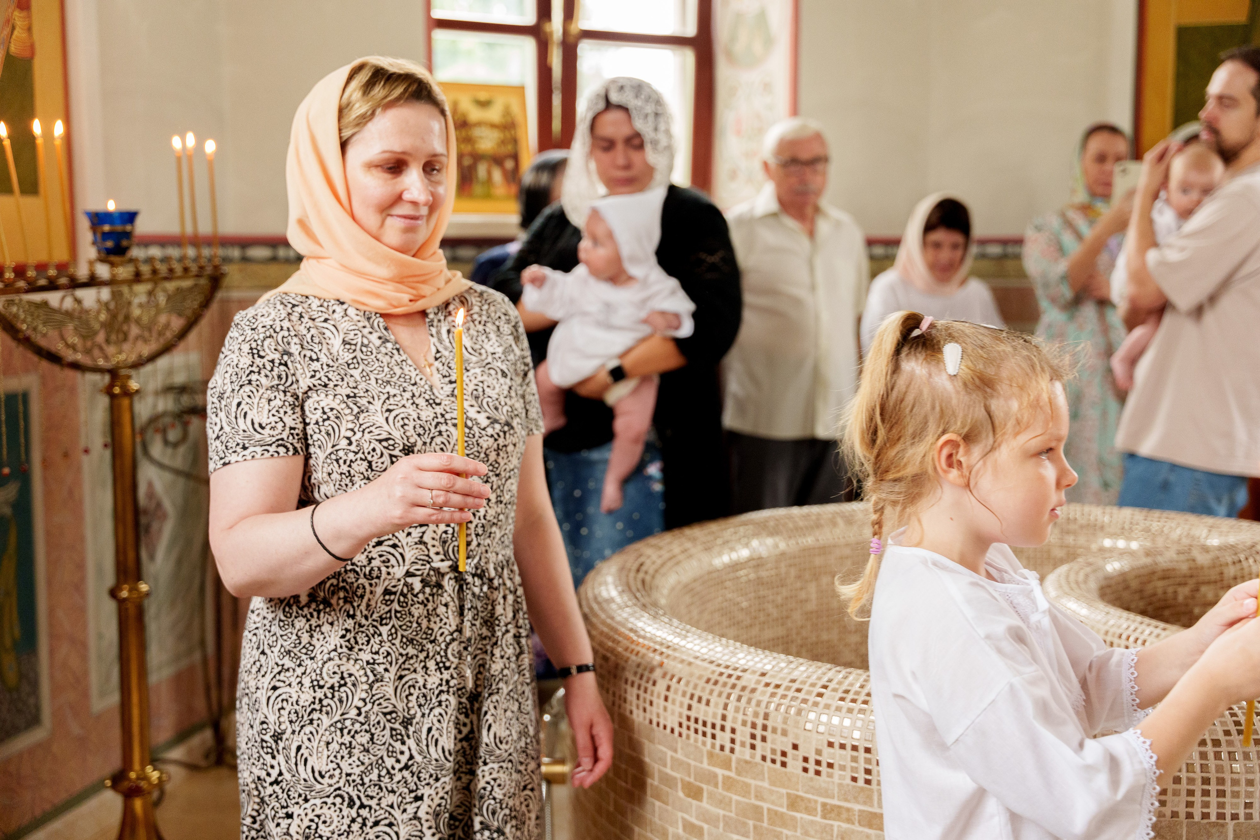 Крещение Полины. Фотограф Юлия Попова