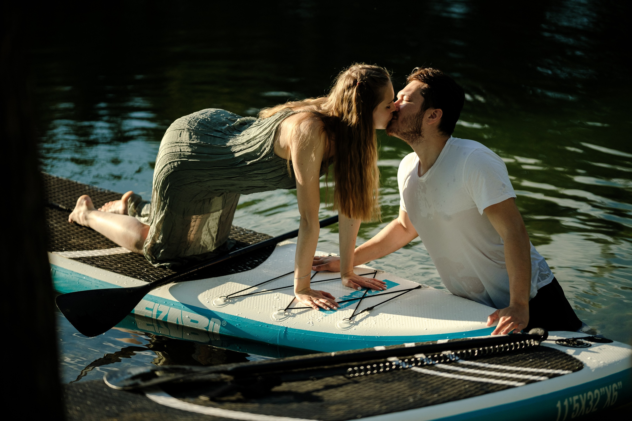 Петя и Лина, на сапах. Интерьерный фотограф и видеограф в Санкт-Петербурге Вадим Балбашевский