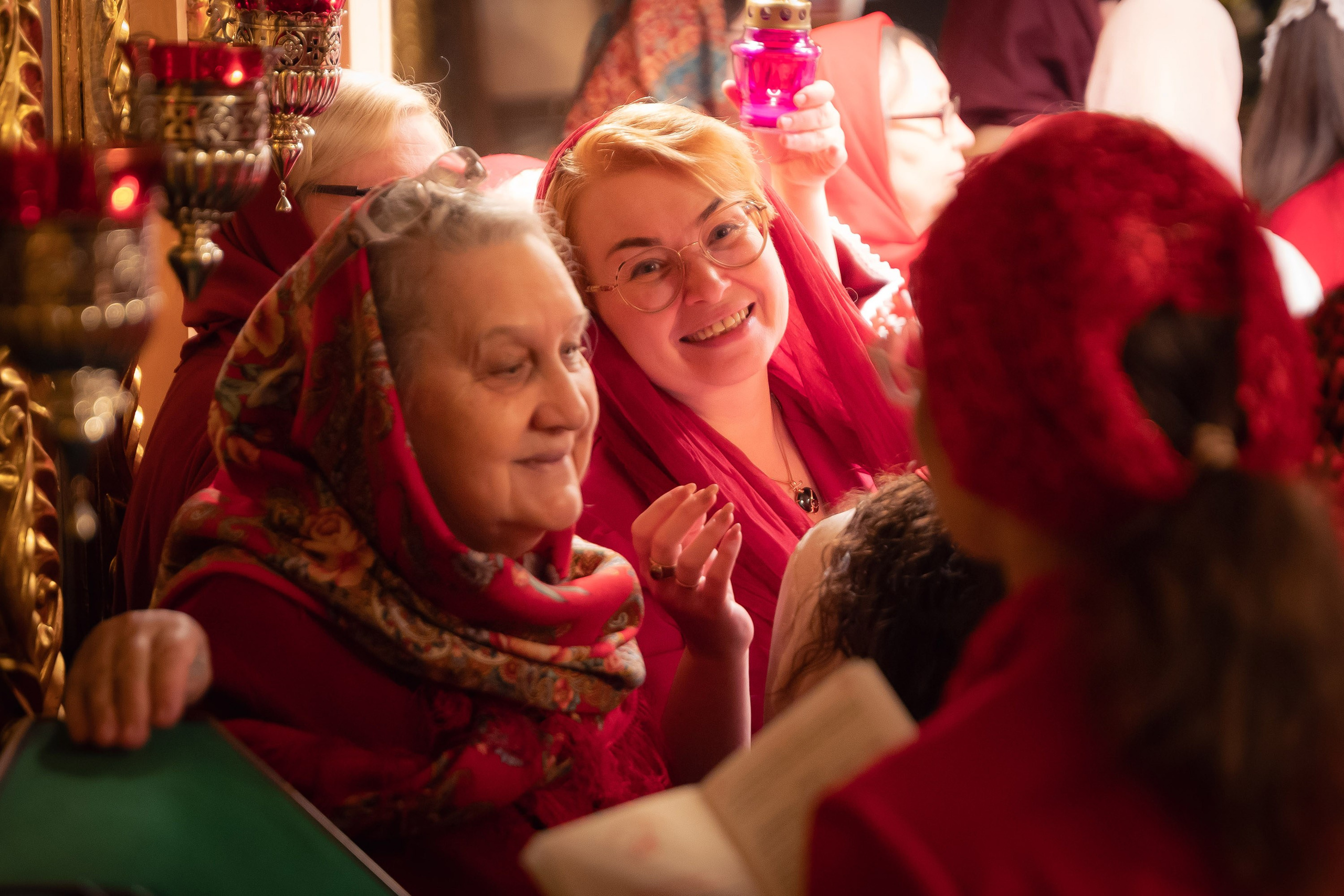 Богородский храм. Пасха. Полунощница, Божественная литургия. Антон и Татьяна Денисенко — В храме