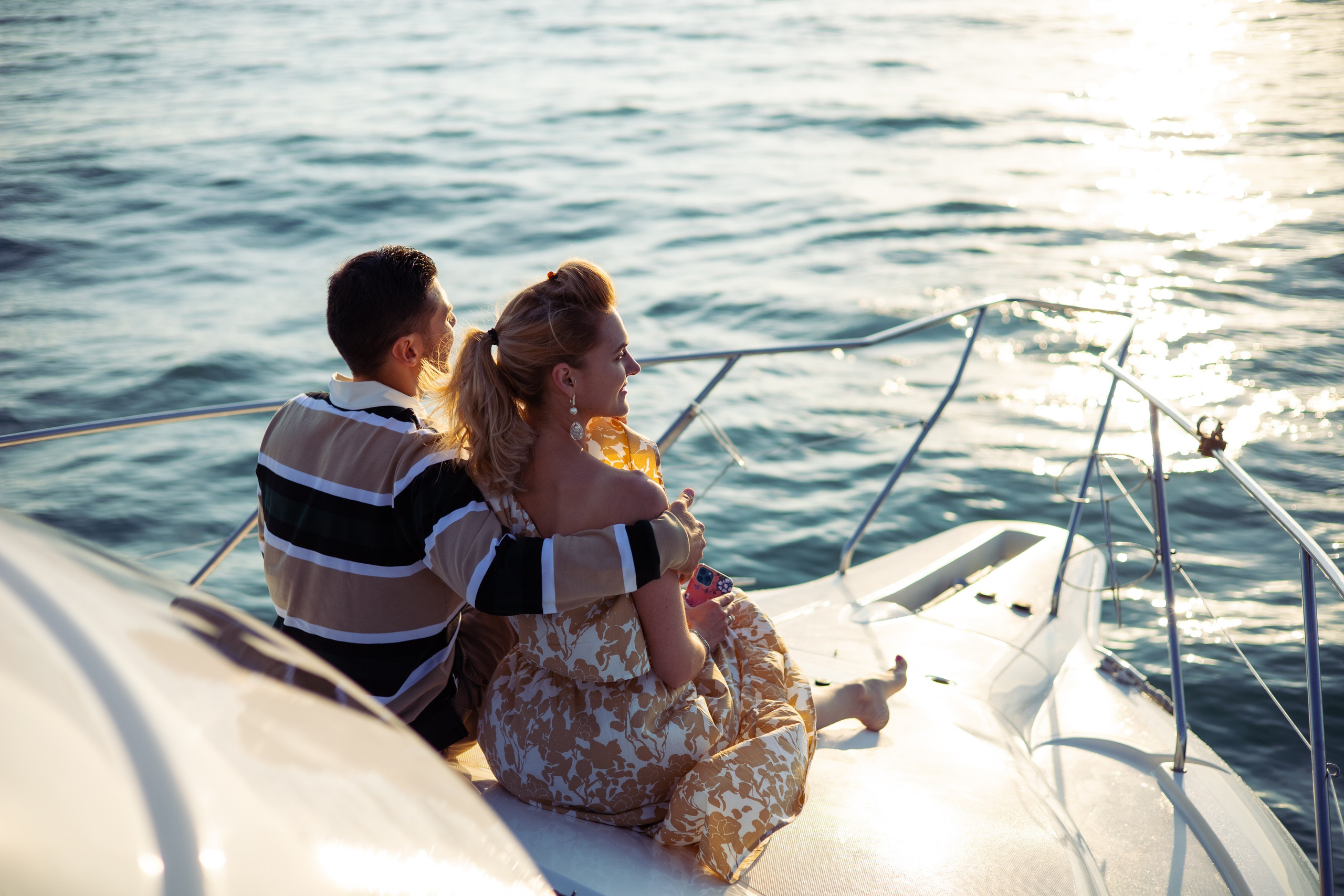 Закат на яхте. Семейный и Свадебный фотограф в Сочи