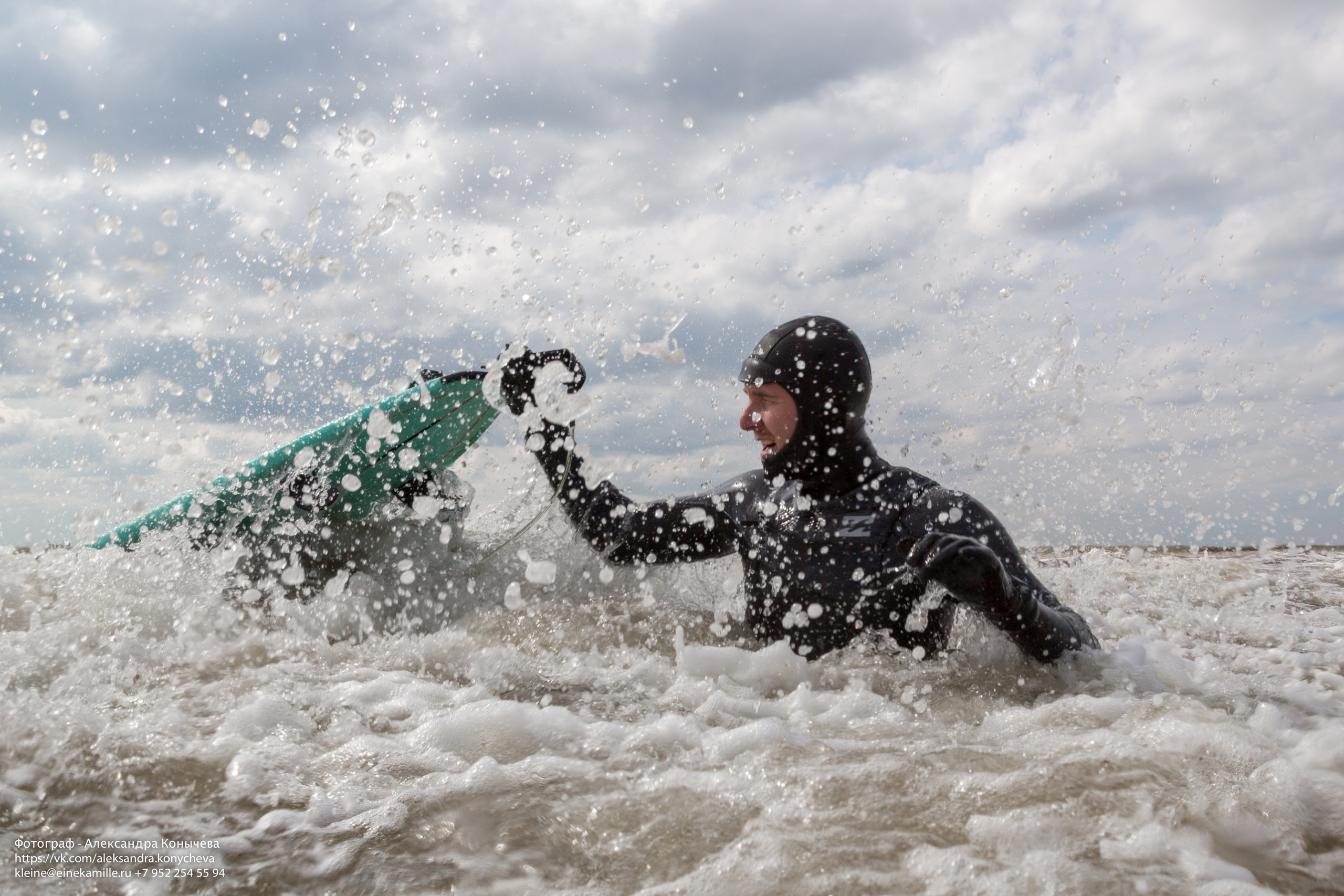 Серфинг на Белом море. Репортаржный фотограф в Архангельске Александра Конычева