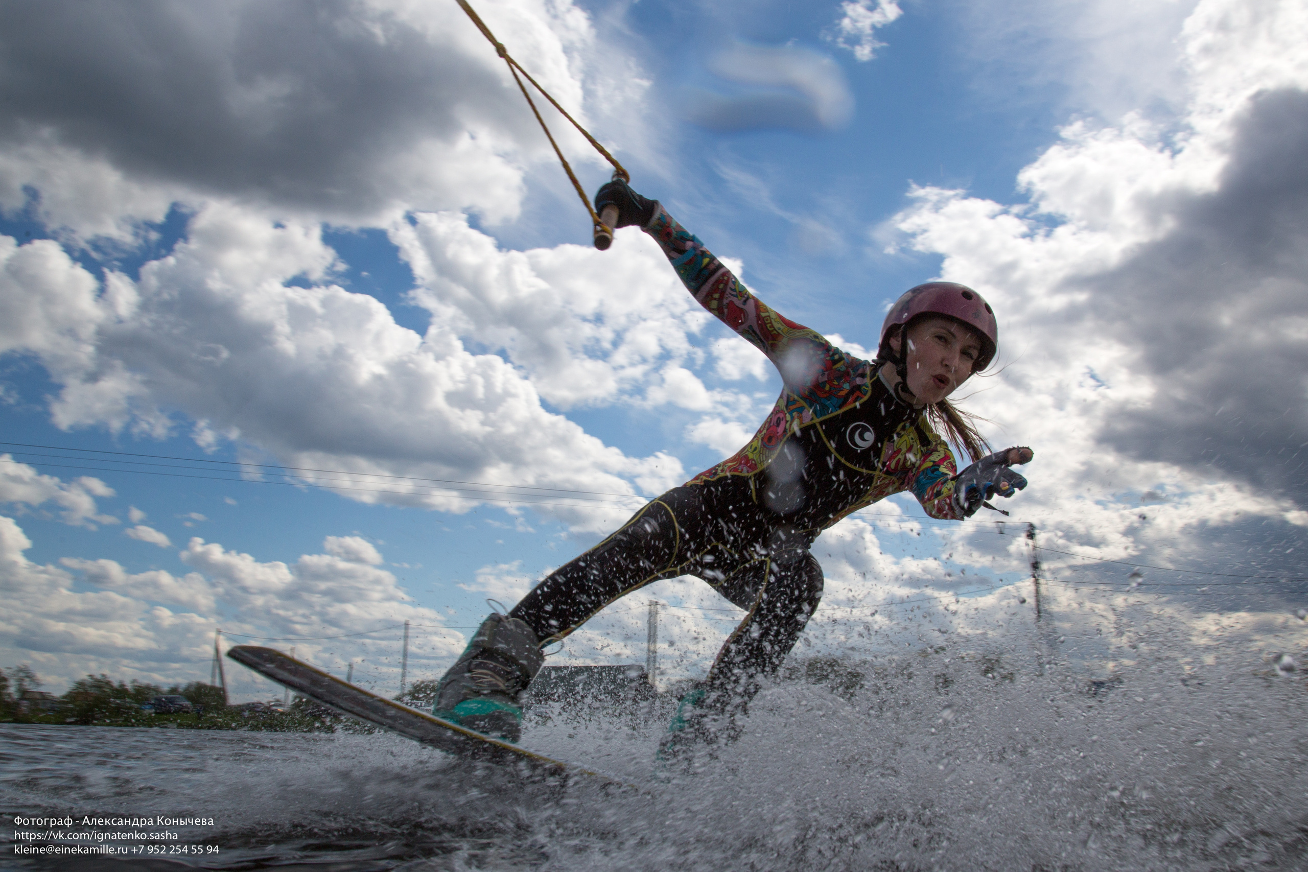 Вейкбординг. Репортаржный фотограф в Архангельске Александра Конычева