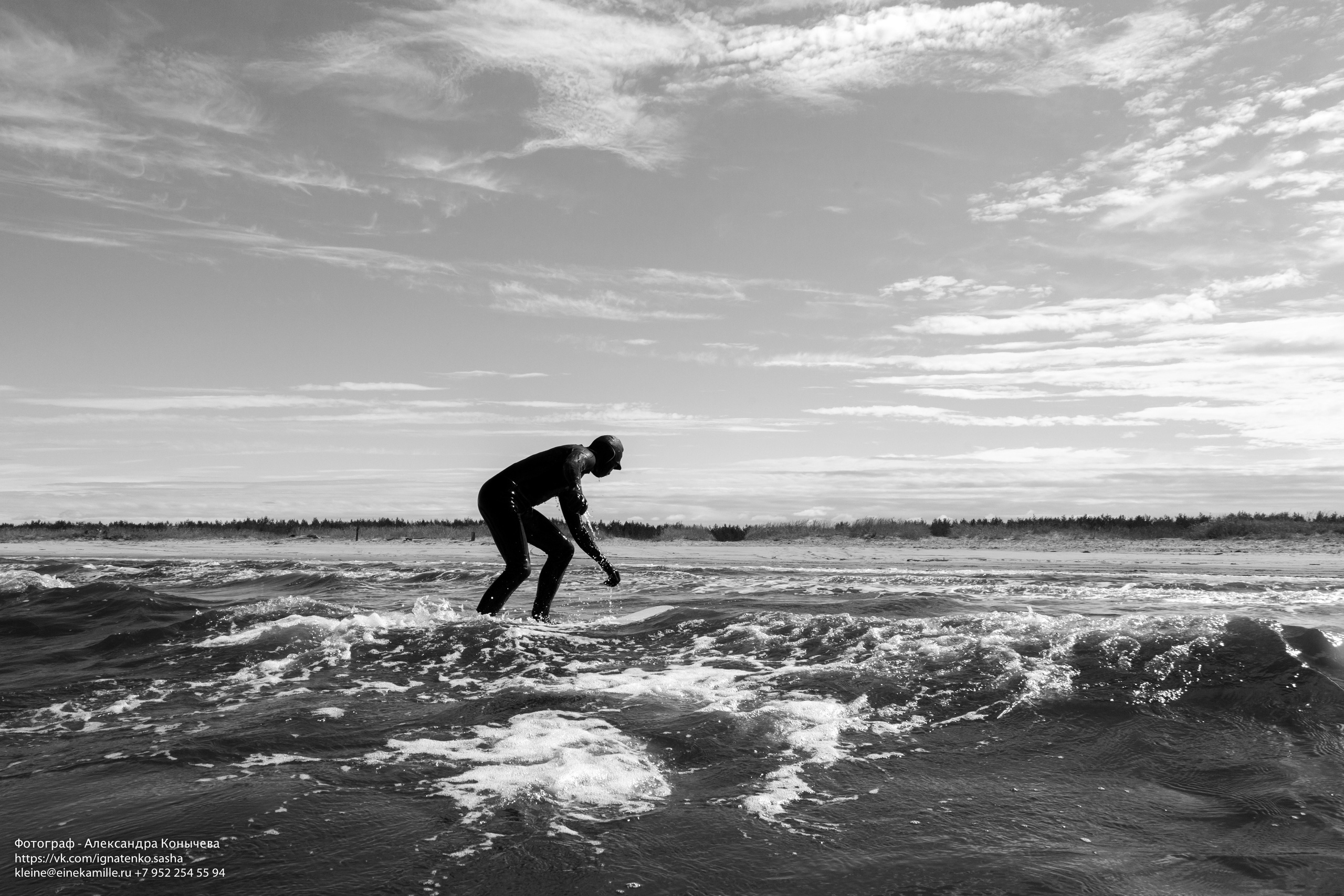 Серфинг на Белом море. Репортаржный фотограф в Архангельске Александра Конычева