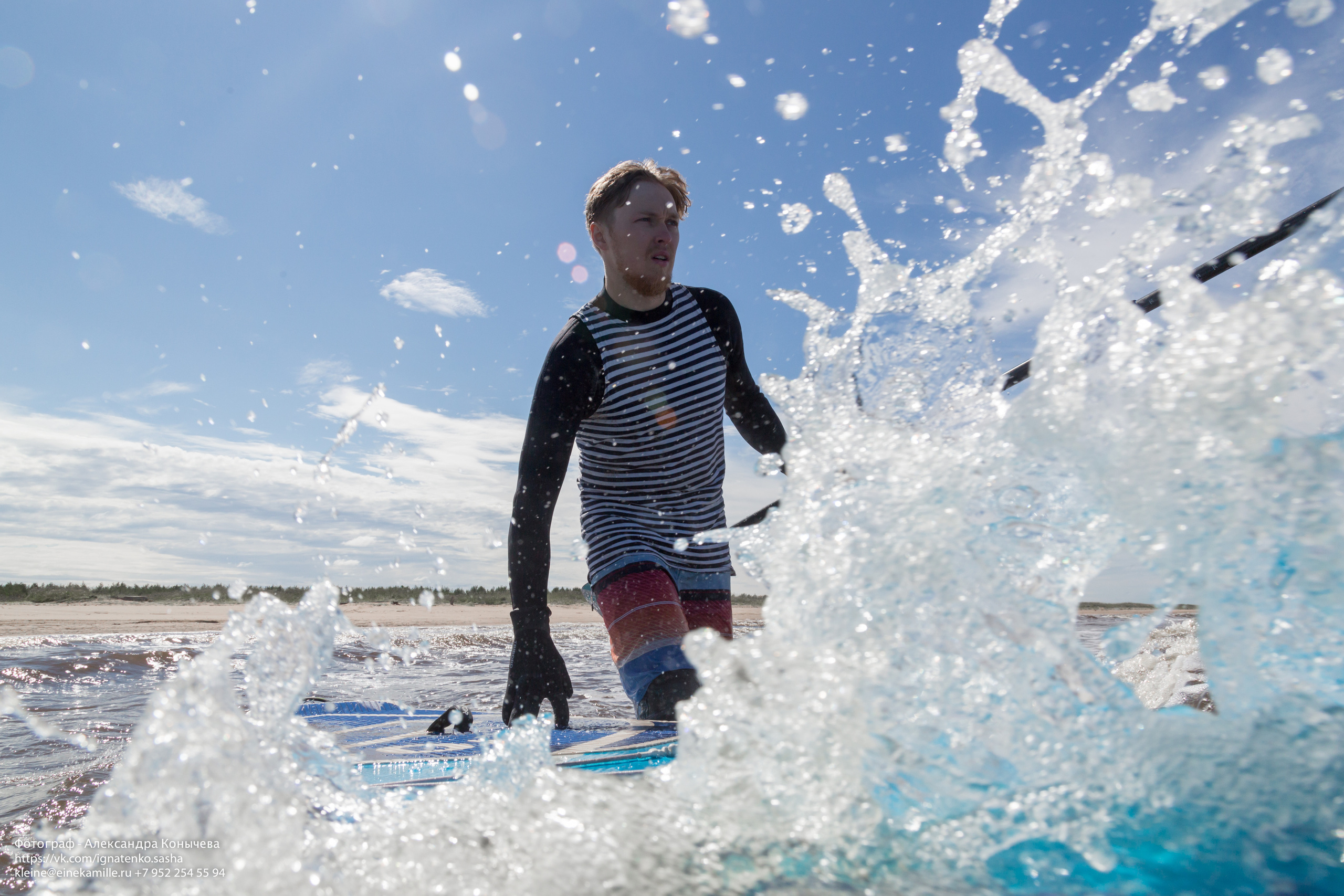 Серфинг на Белом море. Репортаржный фотограф в Архангельске Александра Конычева