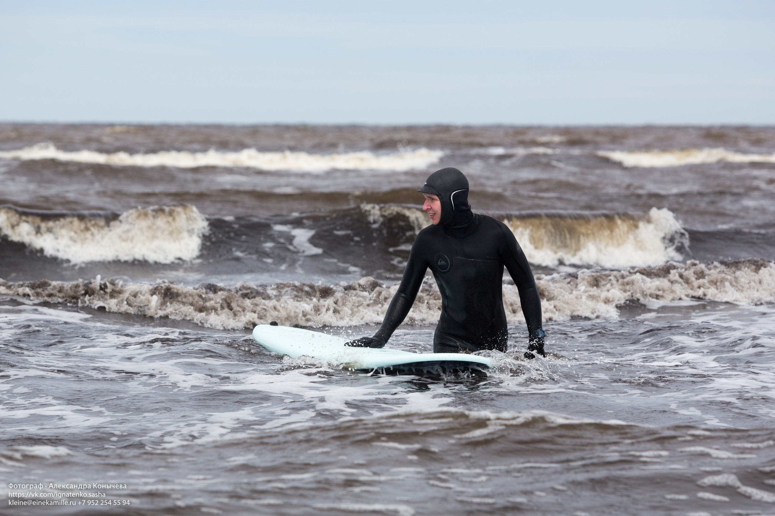 Серфинг на Белом море. Репортаржный фотограф в Архангельске Александра Конычева