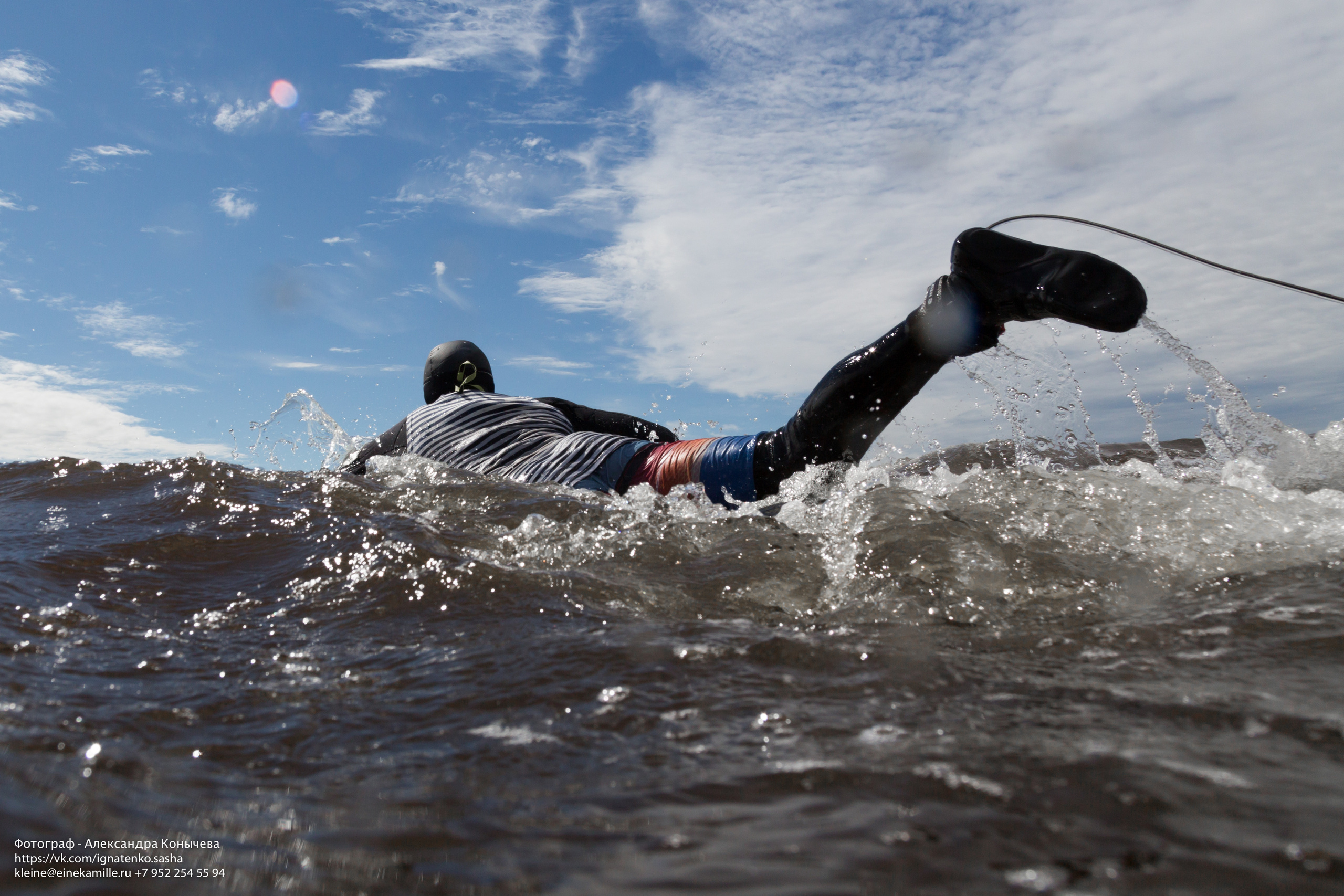 Серфинг на Белом море. Репортаржный фотограф в Архангельске Александра Конычева