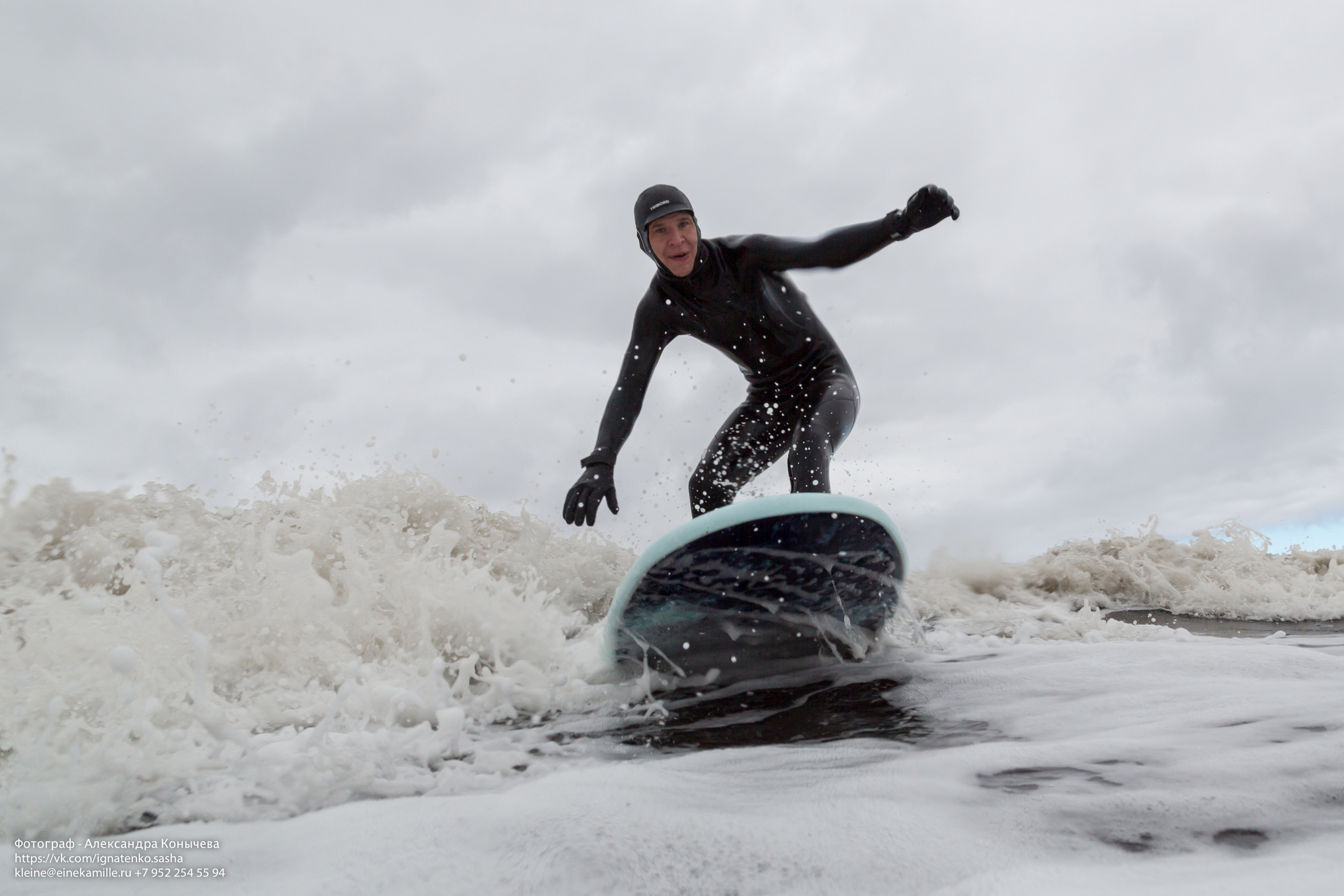 Серфинг на Белом море. Репортаржный фотограф в Архангельске Александра Конычева