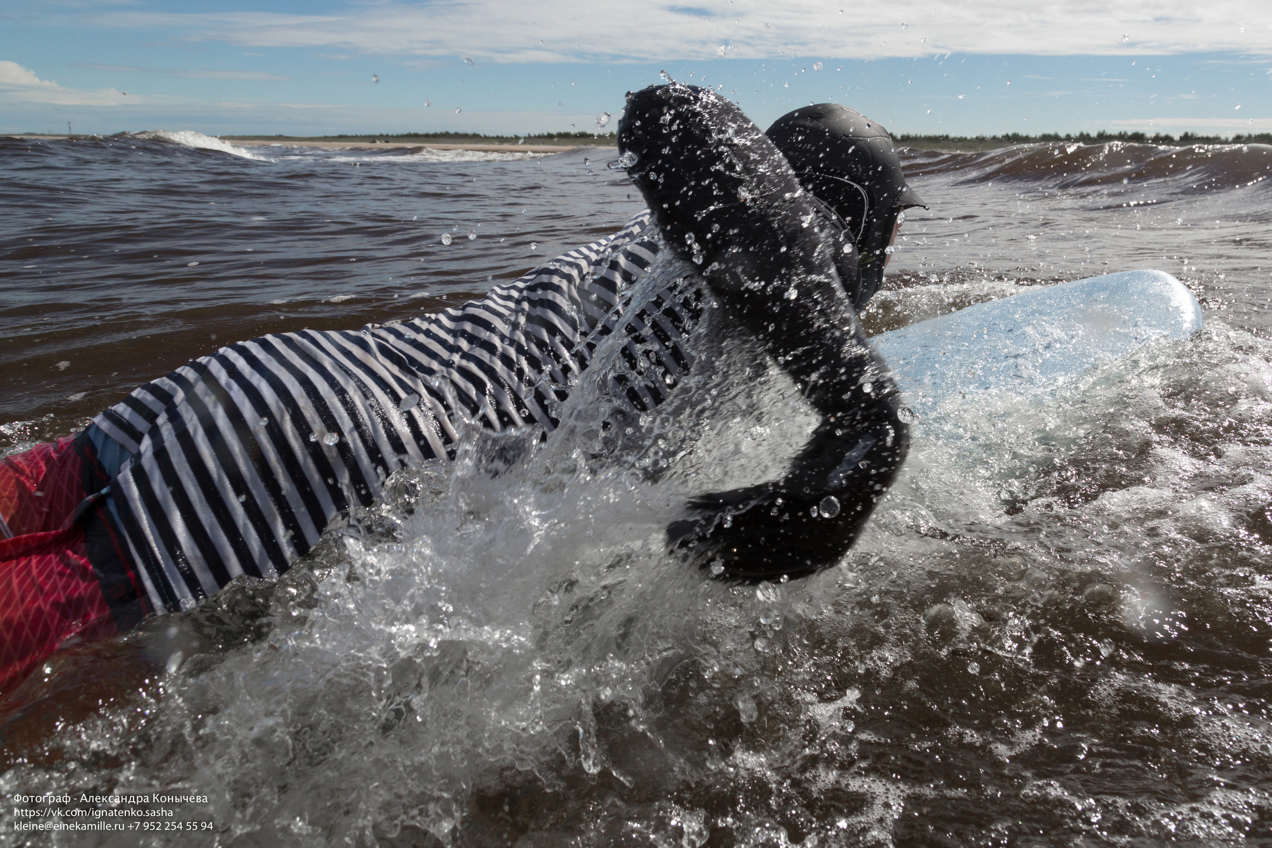 Серфинг на Белом море. Репортаржный фотограф в Архангельске Александра Конычева