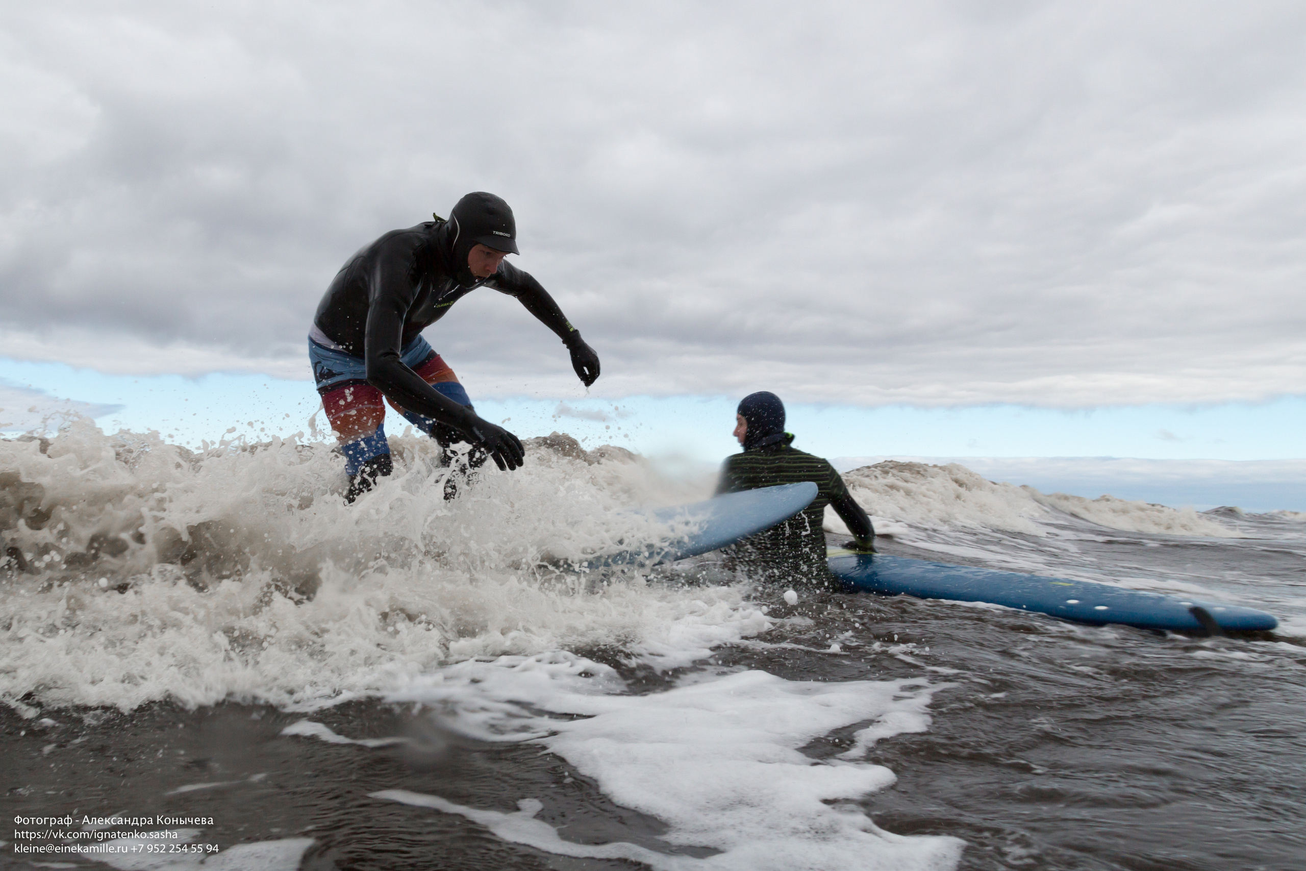 Серфинг на Белом море. Репортаржный фотограф в Архангельске Александра Конычева