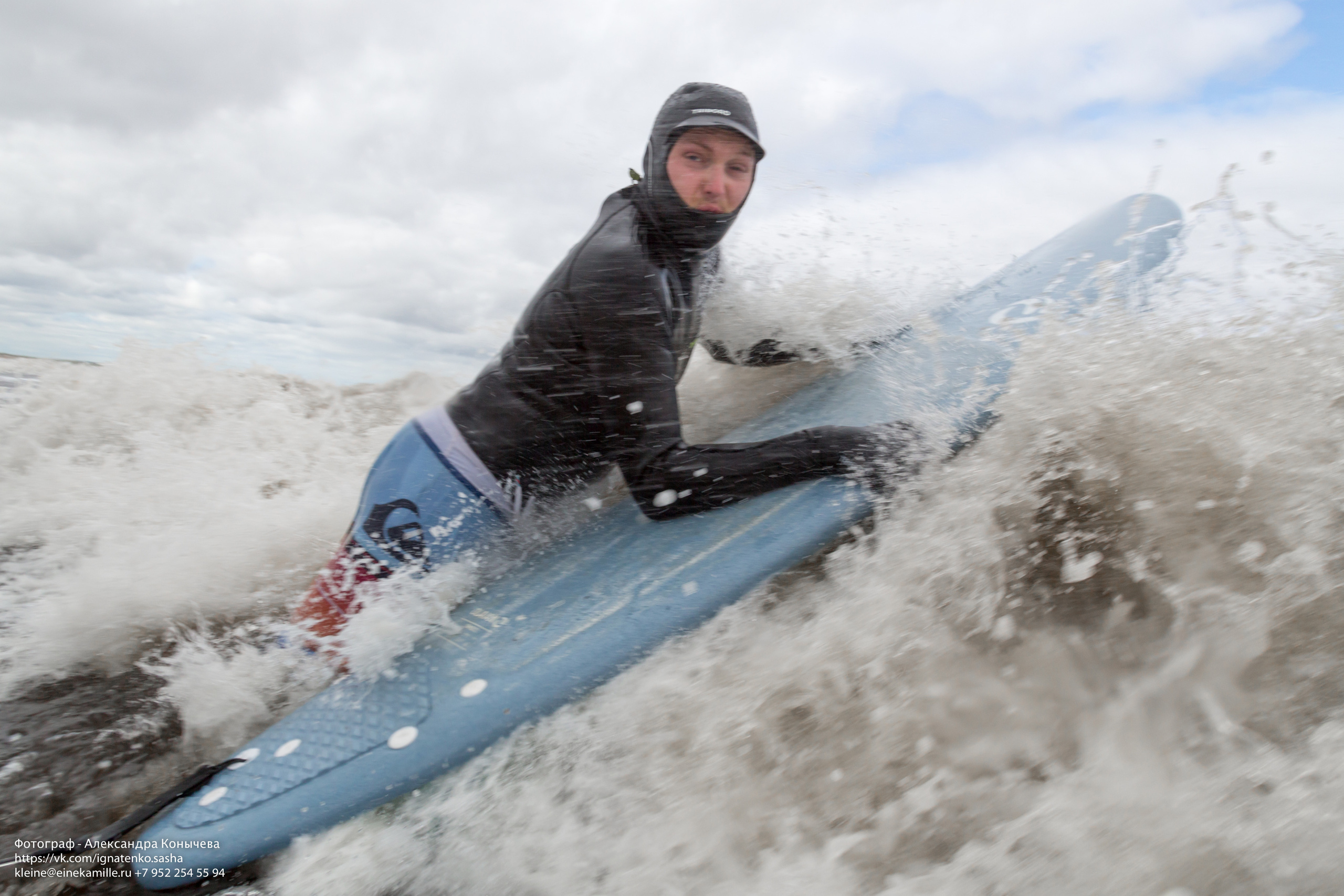 Серфинг на Белом море. Репортаржный фотограф в Архангельске Александра Конычева