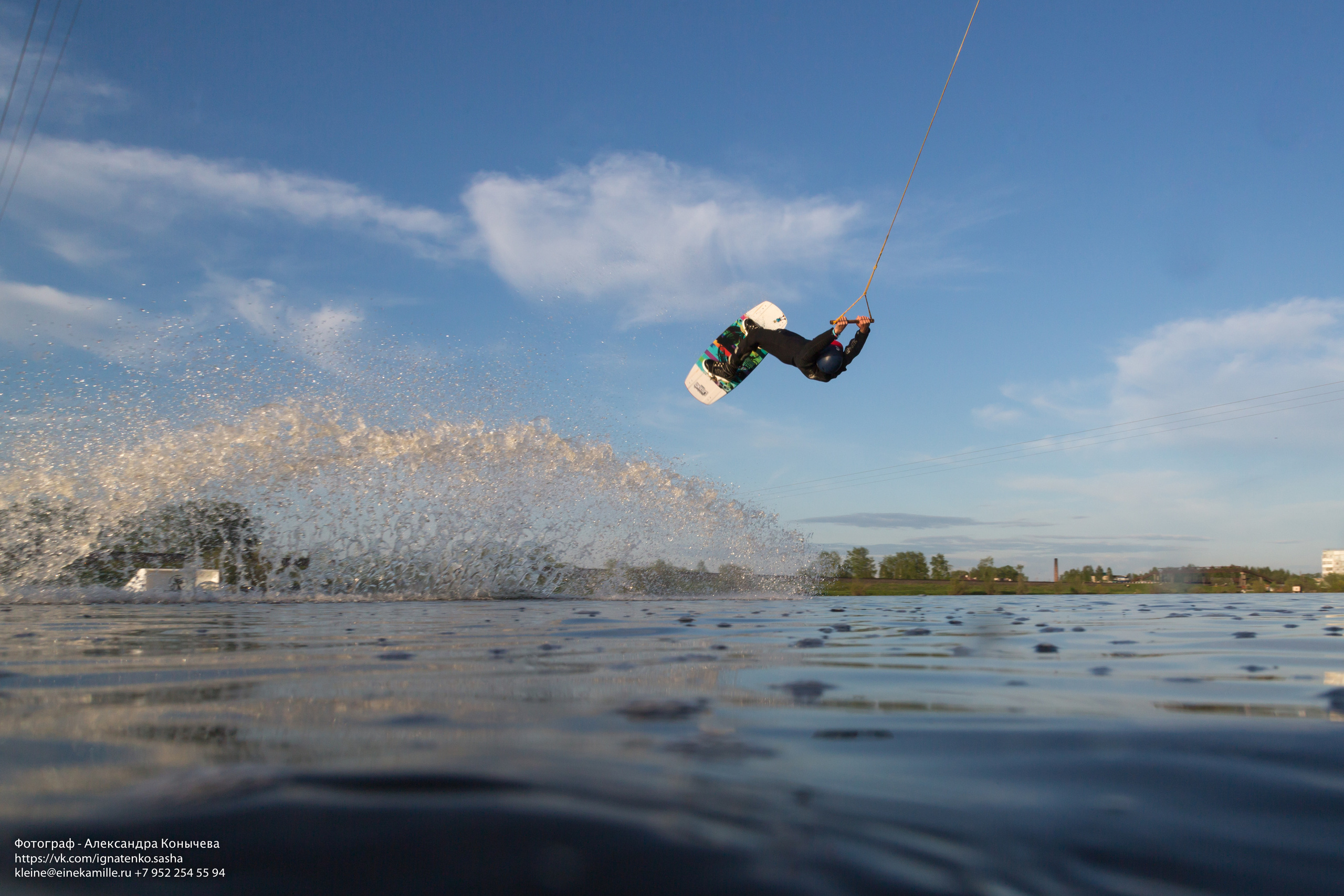 Вейкбординг. Репортаржный фотограф в Архангельске Александра Конычева