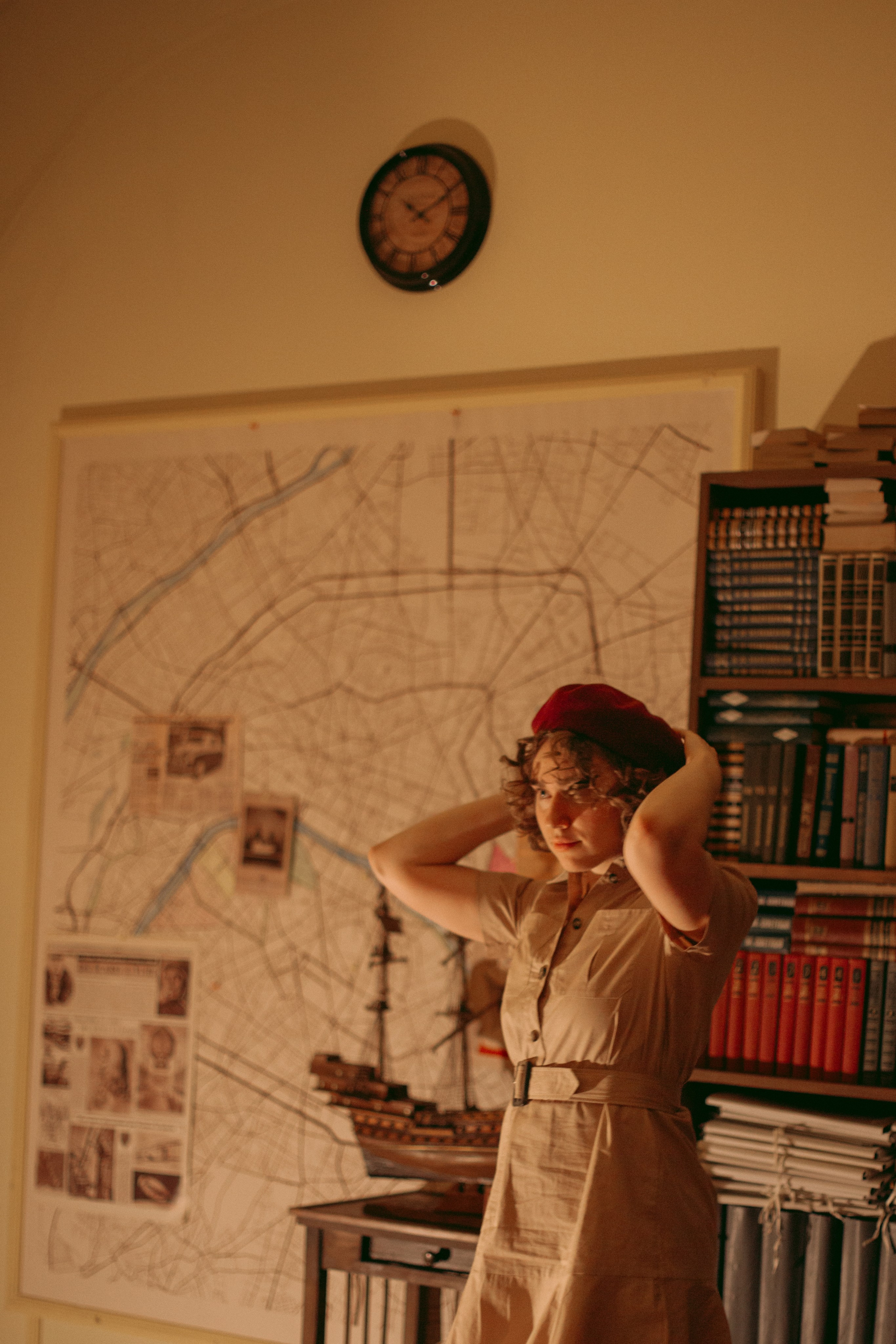 A cinematic daydream in the spirit of Wes Anderson’s style. Portrait, family and pet photographer in Cyprus, Ksenia Bourdelle