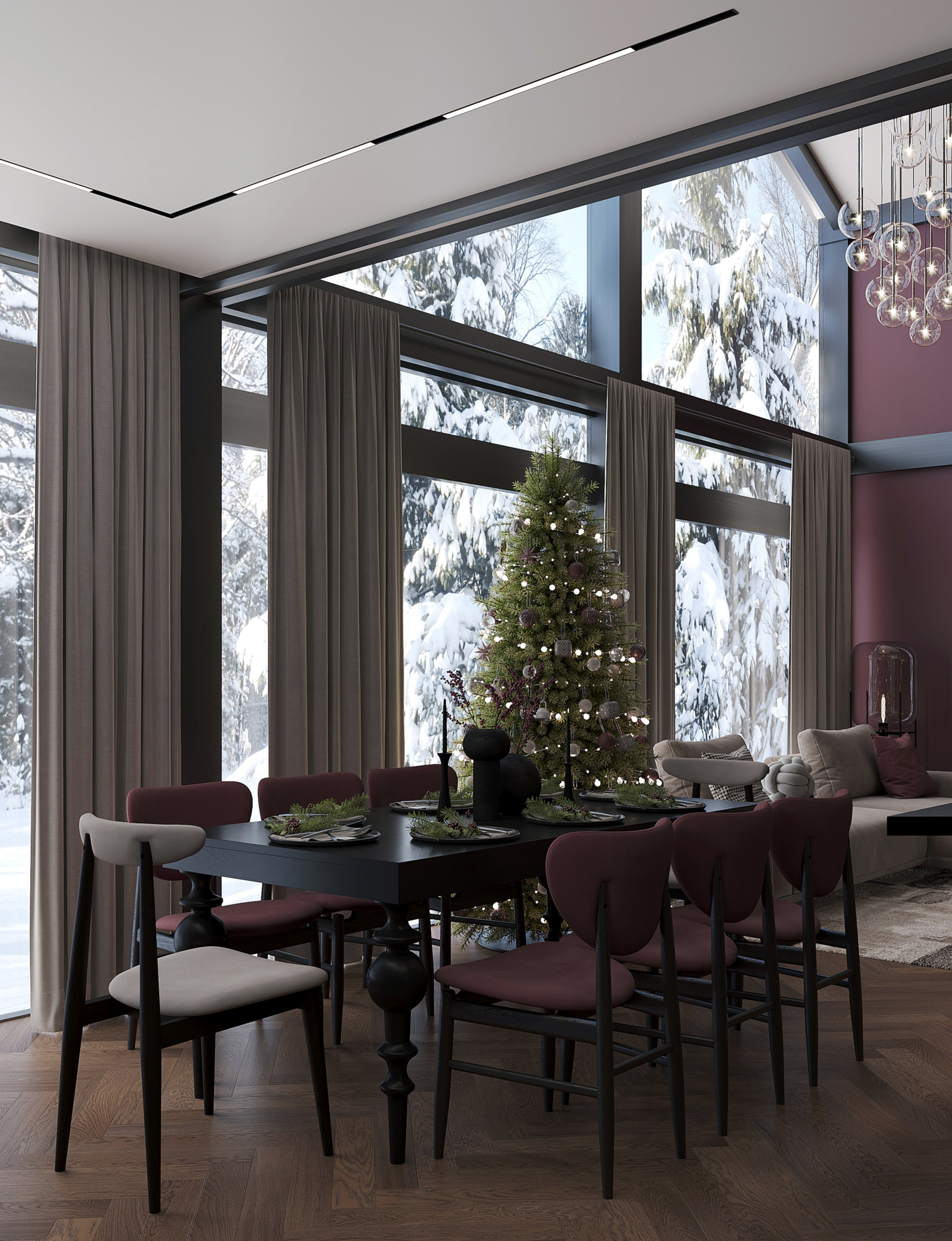 Проект Фахверк Омск. Студия дизайна интерьера Лактионовой Елены