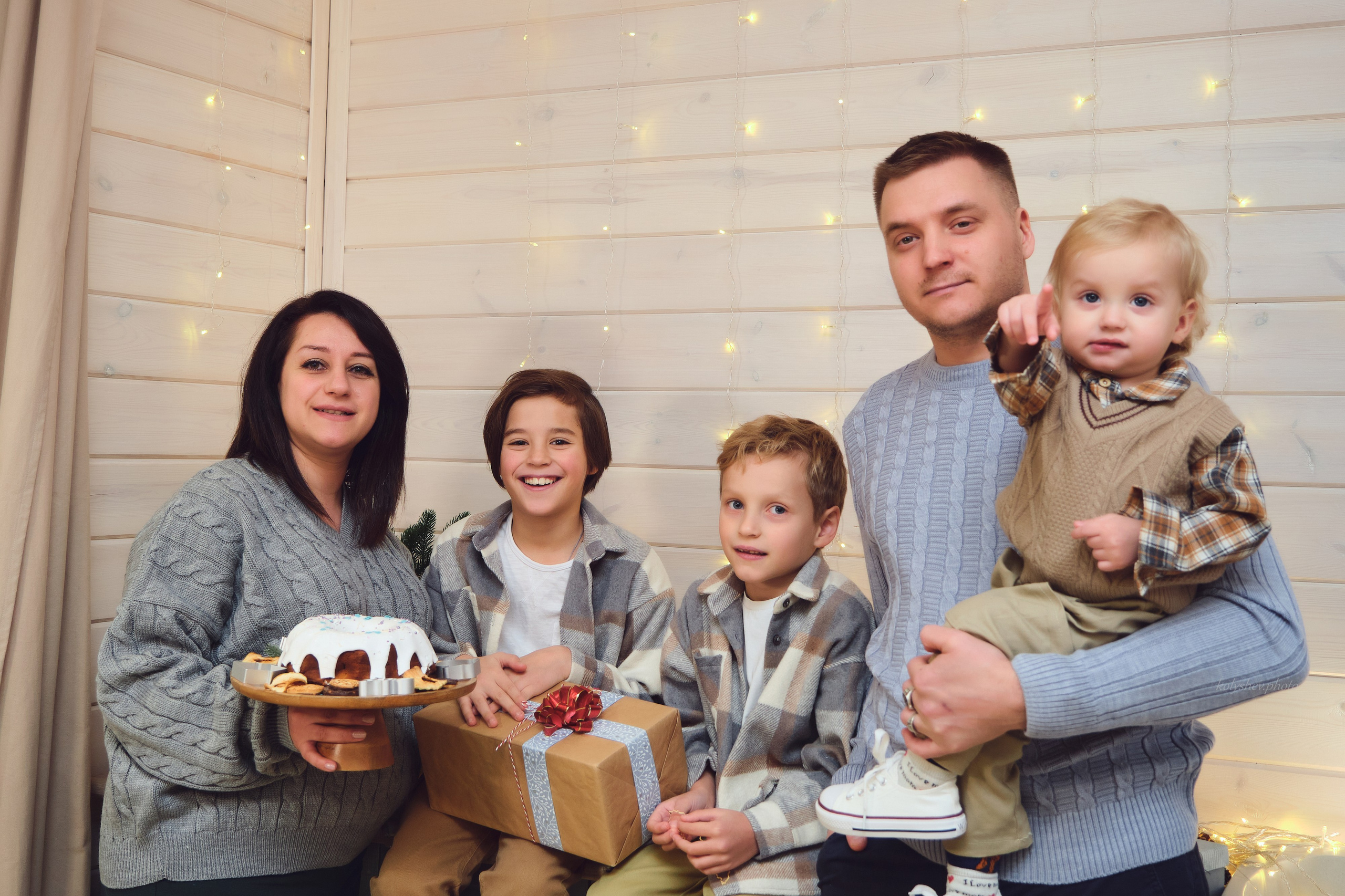 семейная новогодняя фотосессия в Москве