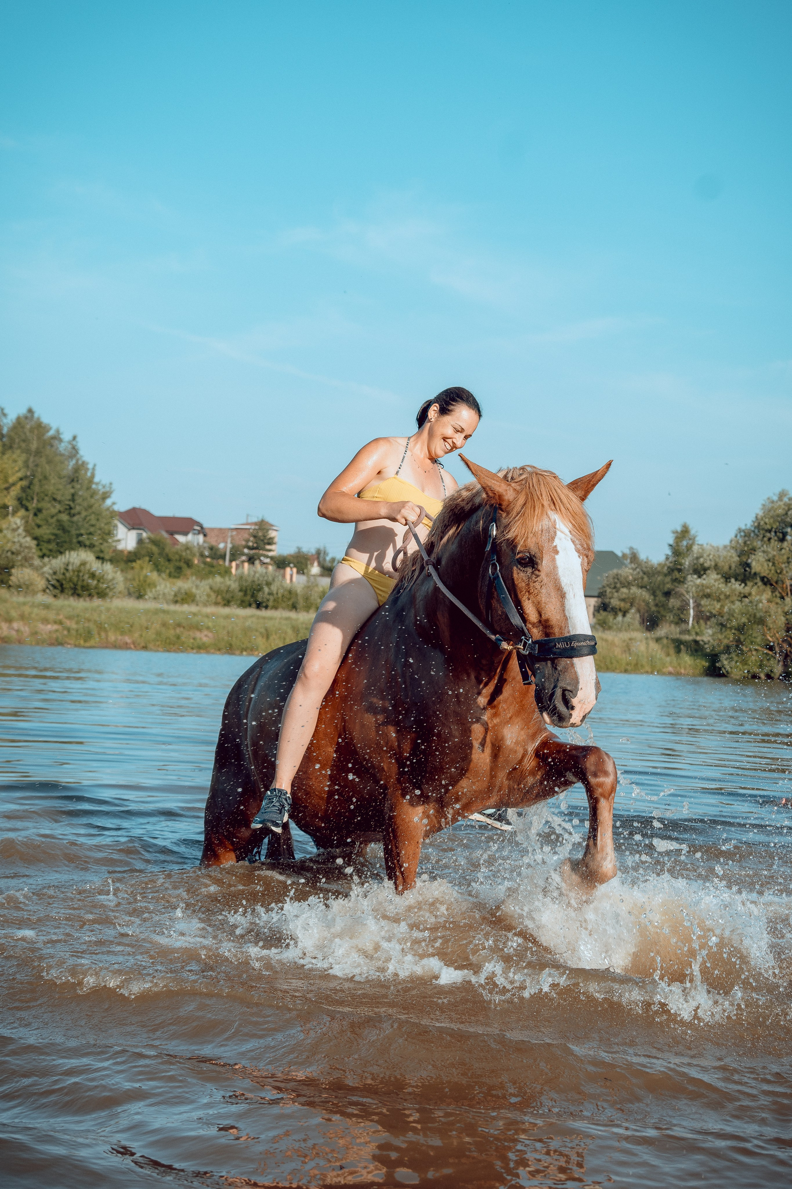 Купание лошадей 05.07.2024. Портретный и семейный фотограф в Москве/Видное