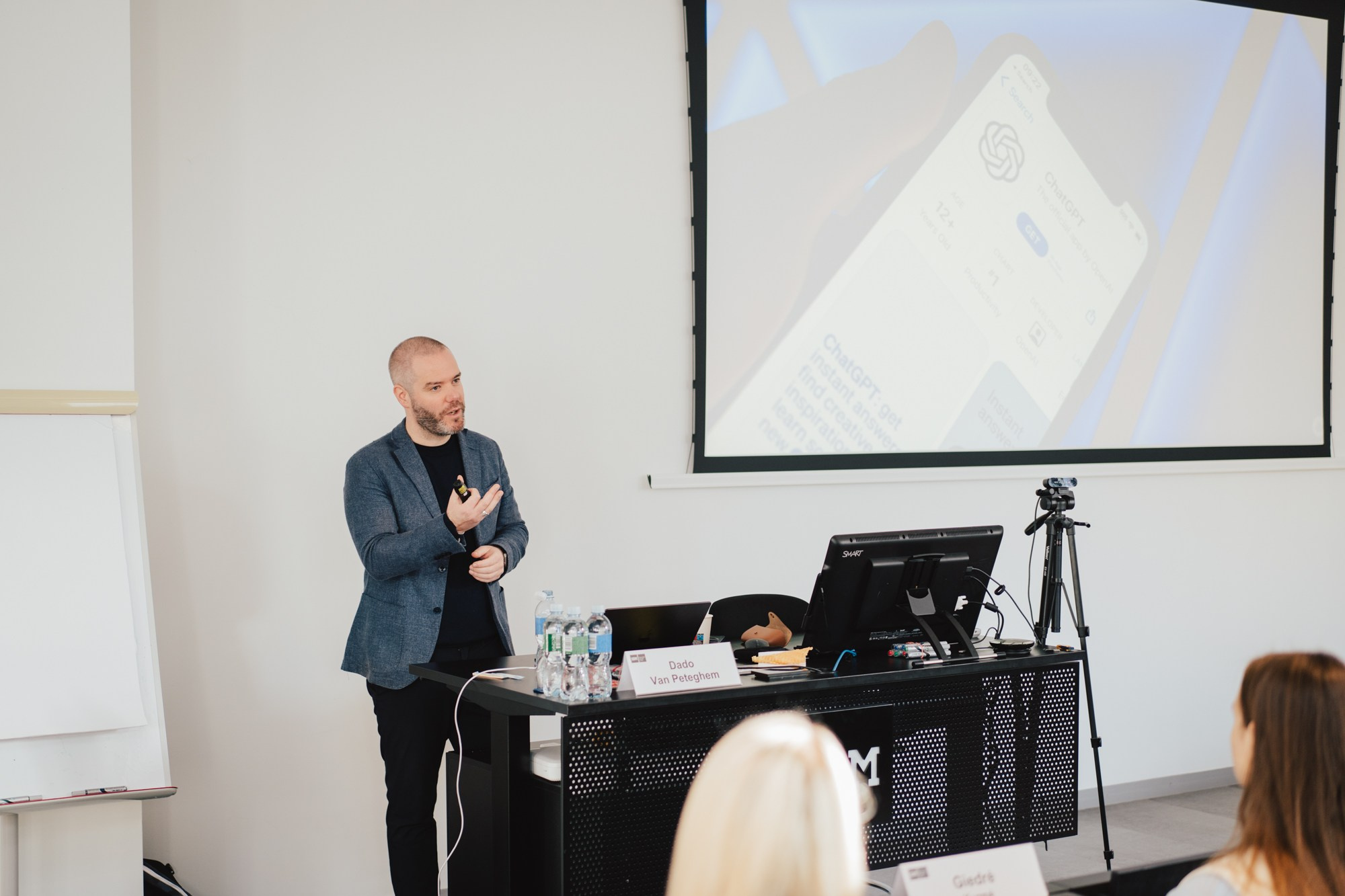 ISM. Dado Van Peteghem Visit. Photographer in Vilnius