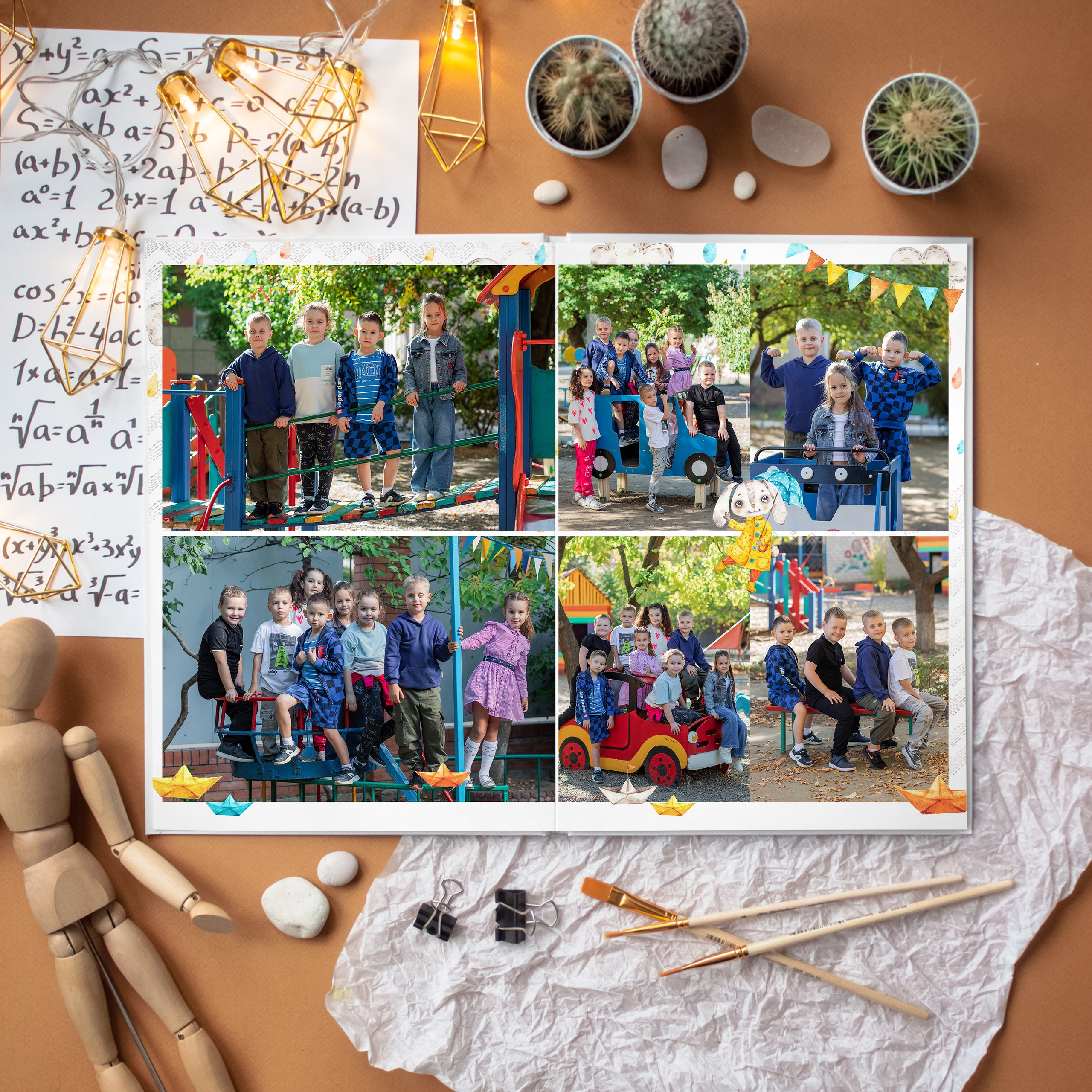 Детские садики (4 разворота) ЗАЙЧАТА. ФОТОГРАФ ВЫПУСКНЫХ АЛЬБОМОВ в Краснодаре Ворчик Татьяна