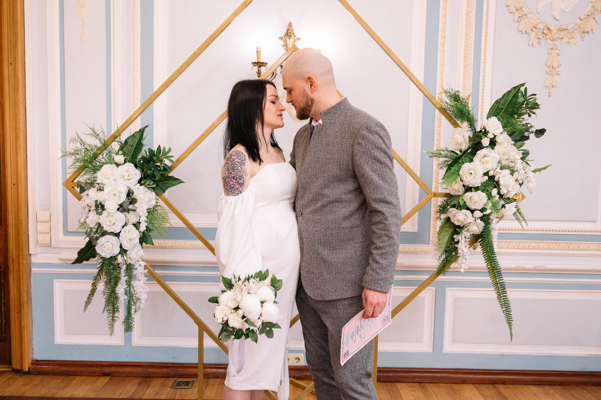 Анастасия и Денис. Свадебный и студийный фотограф в Москве Попов Вячеслав