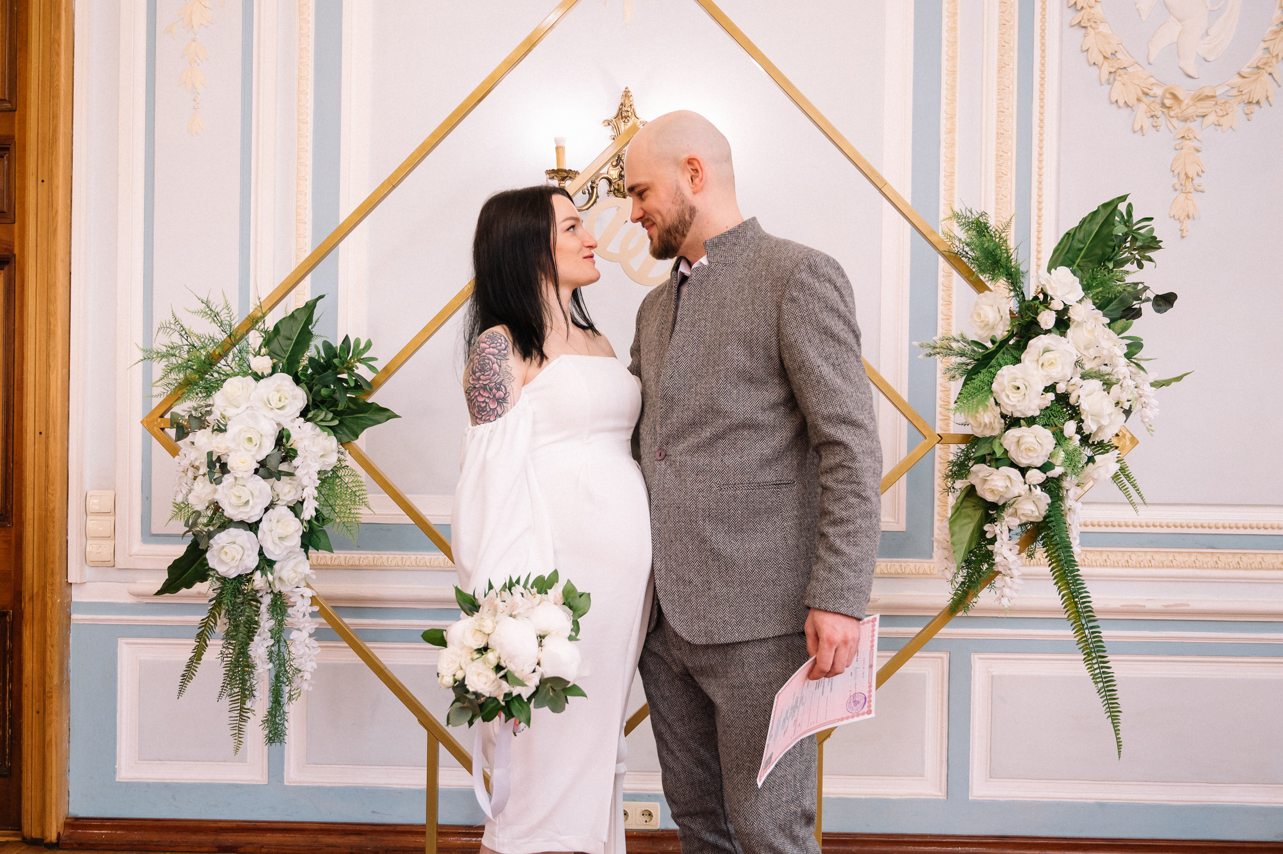 Анастасия и Денис. Свадебный и студийный фотограф в Москве Попов Вячеслав