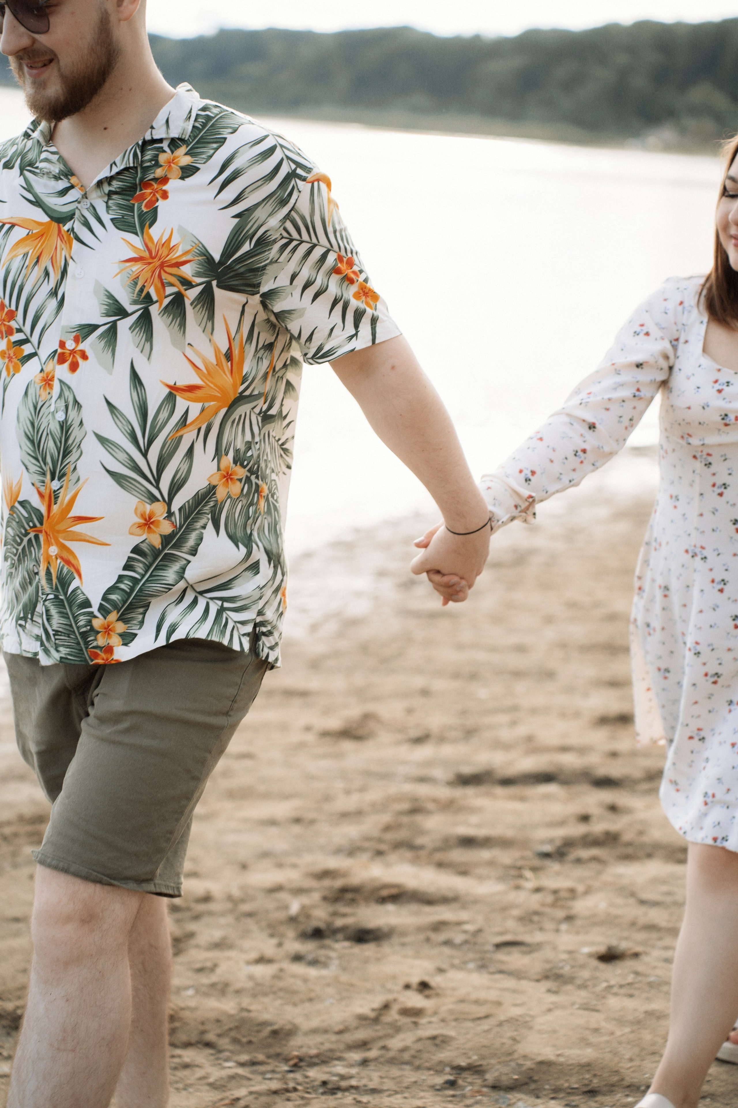 Алена и Максим. Фотосессия на реке. Яна Орехова. Фотограф в Томске