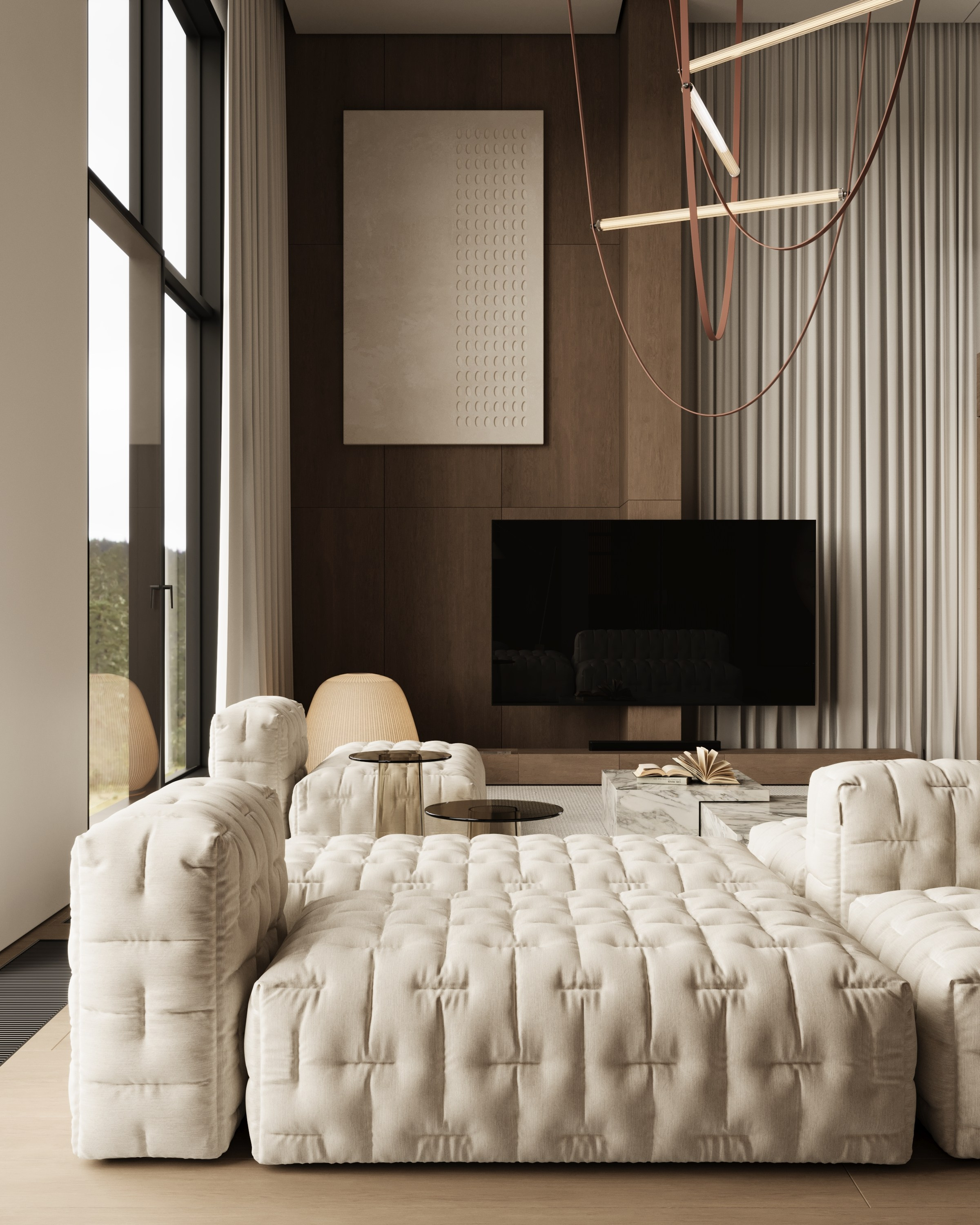 Minimal Warm Residence. Denis Konarev | Architectural Visualization Studio