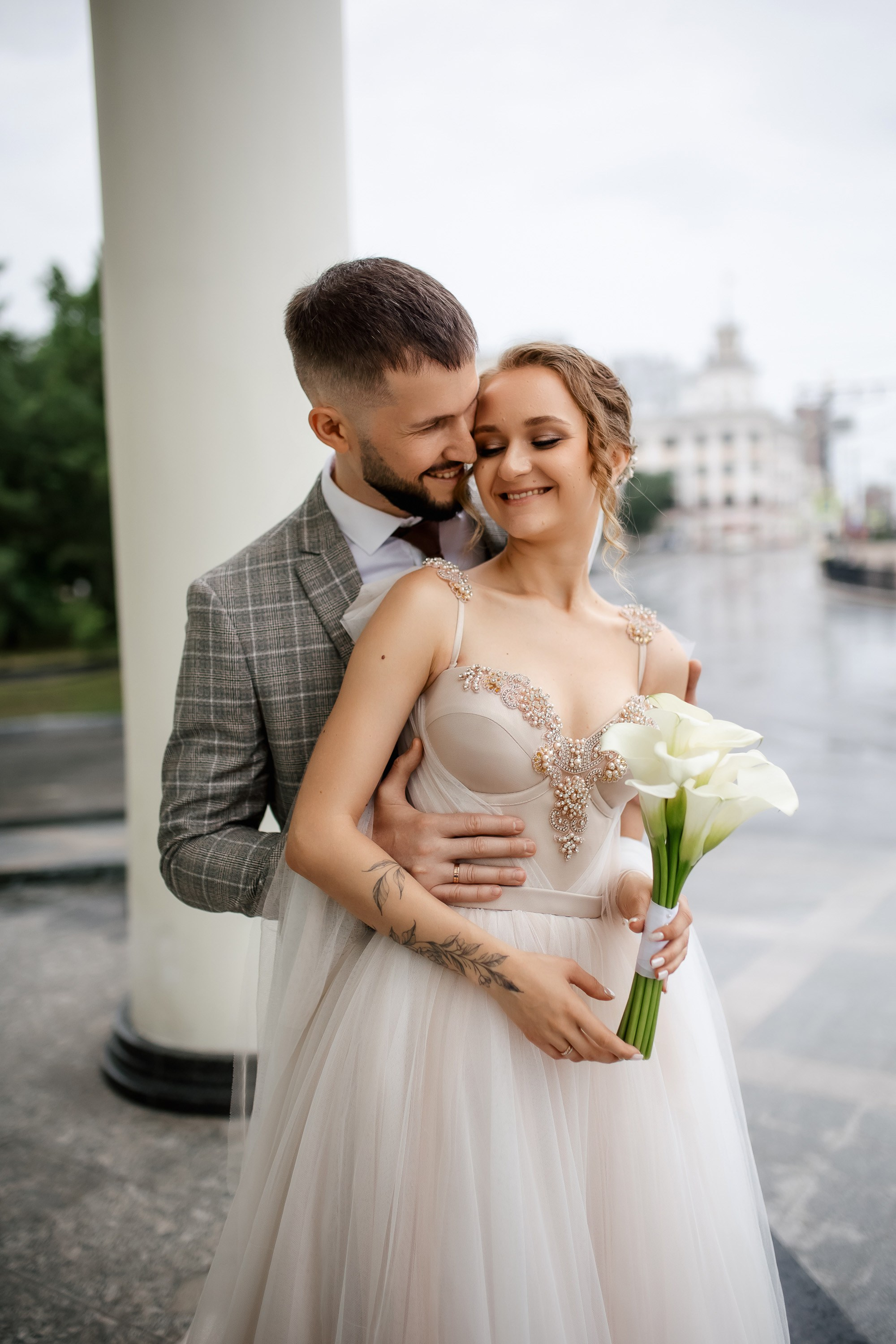 Степан и Ульяна. Утро. Загс. Прогулка. Дождь и солнце. Свадебный фотограф в Хабаровске