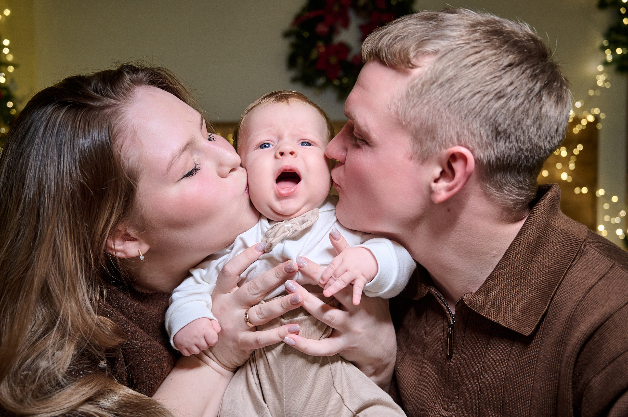 Новогодняя семейная фотосессия в Новокузнецке — семья Фетисовых