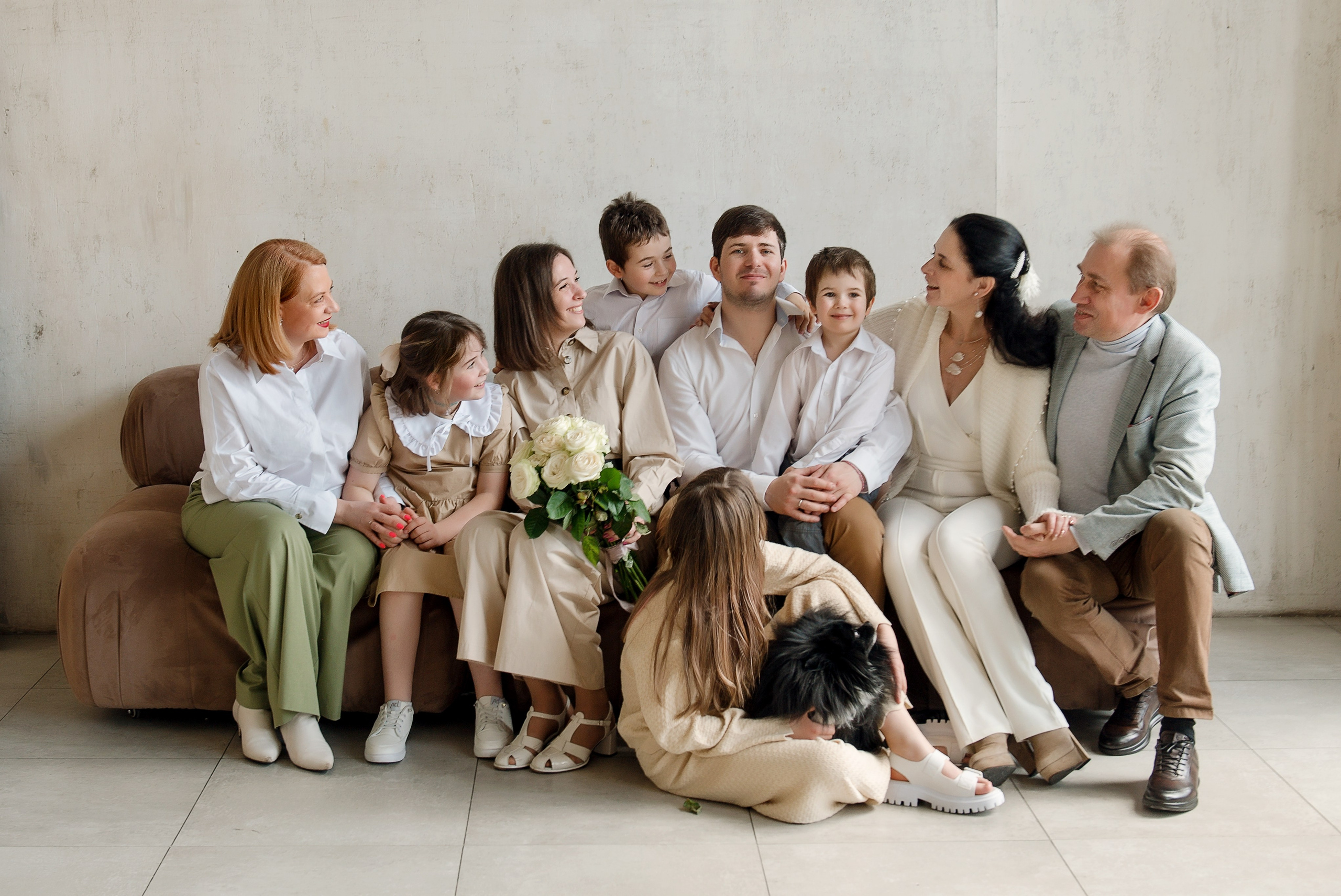 Семейная съёмка в студии. Детский фотограф в Долгопрудном и Москве