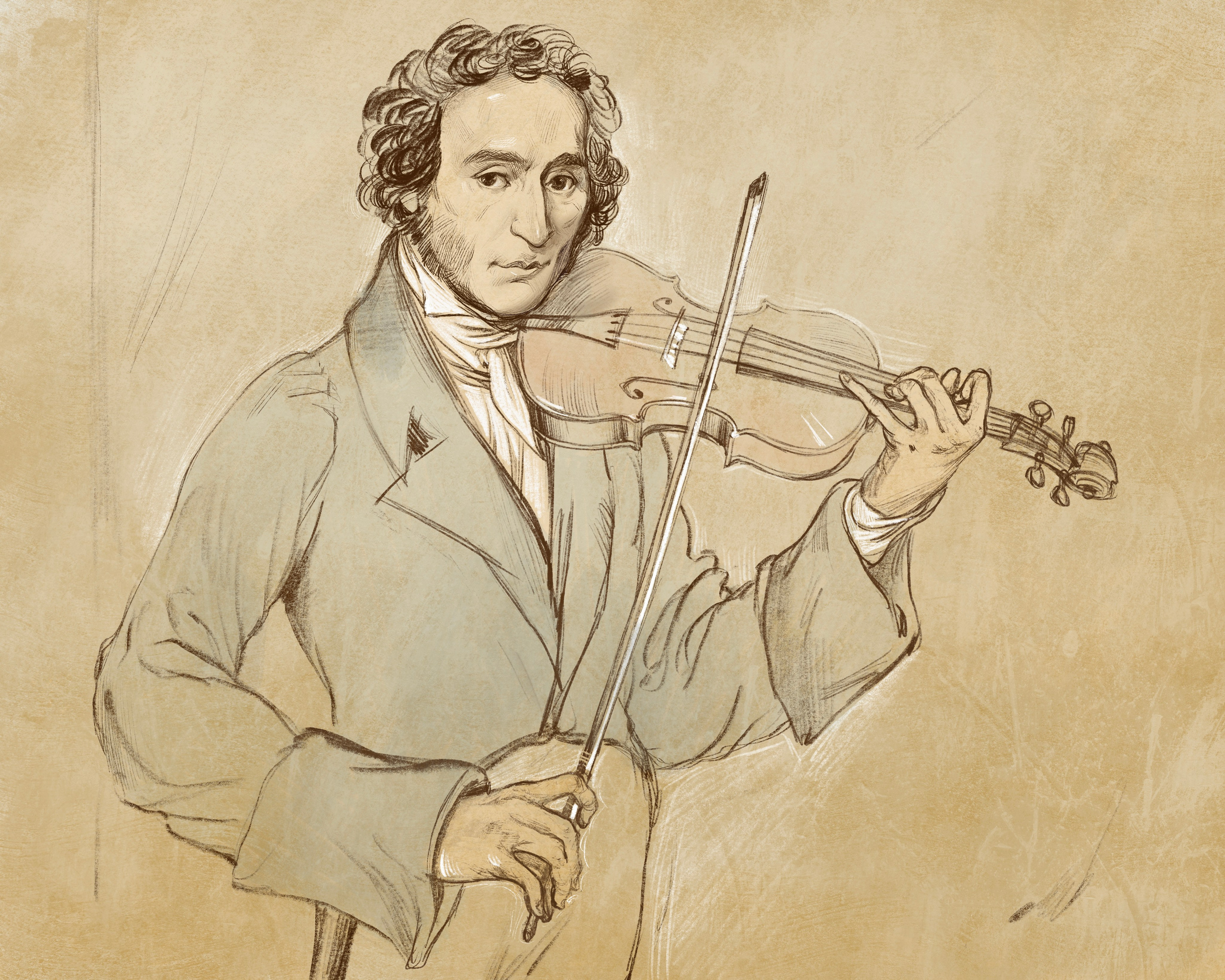 Паганини. Художник Анна Хопта