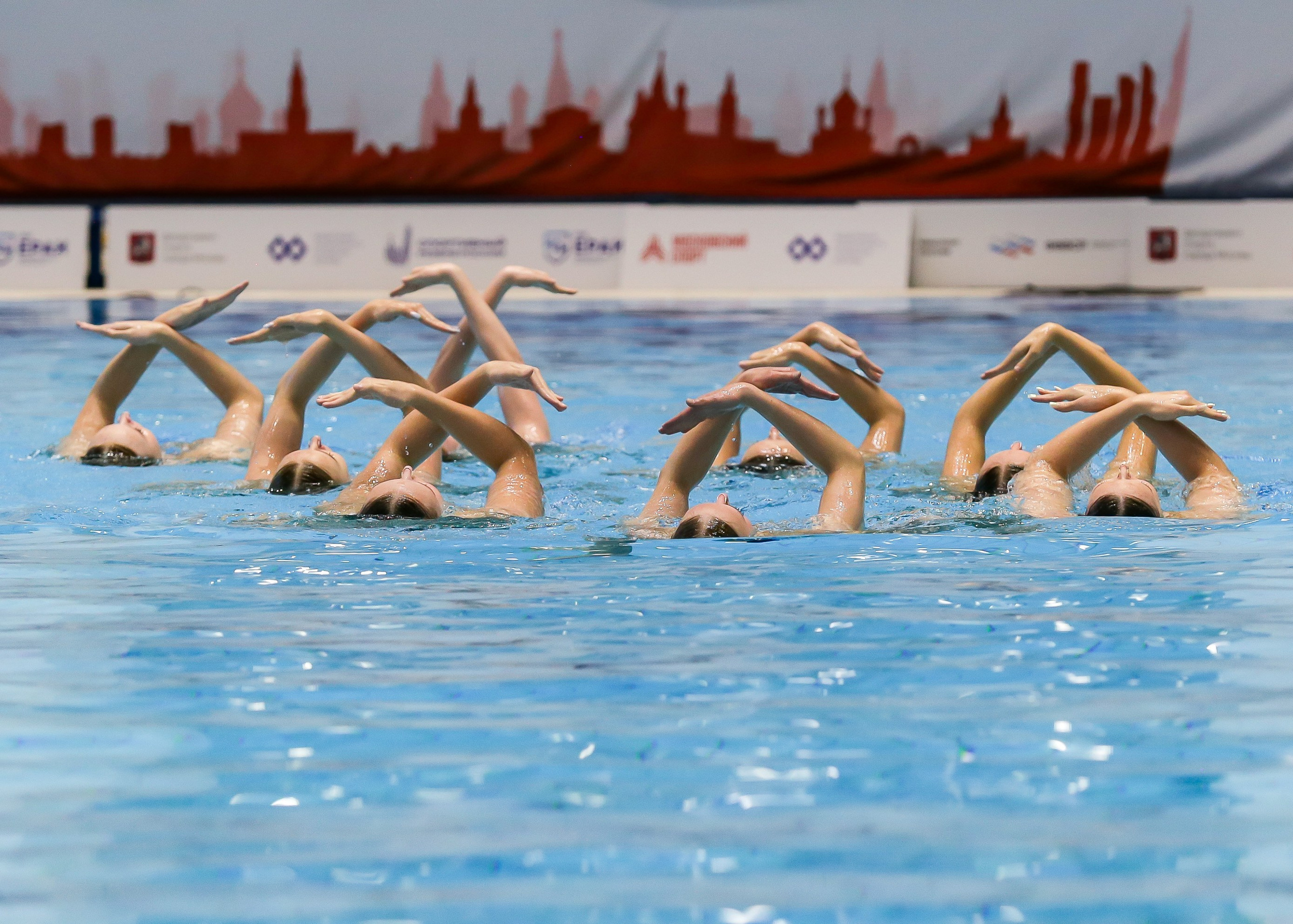 Первенство России по синхронному плаванию. Техническая программа. Группы. Репортажный фотограф в Москве