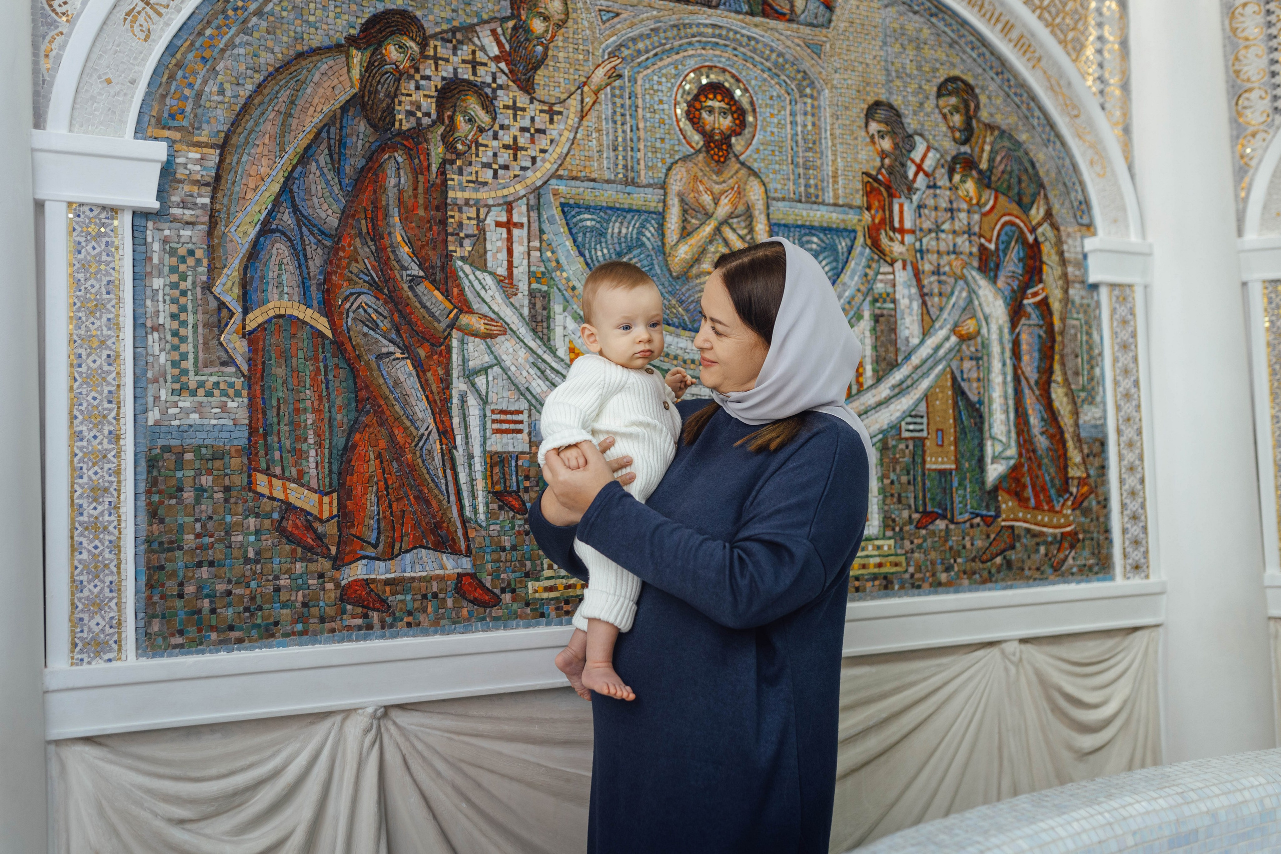 Крещение Демида, храм Святой Троицы, декабрь 2025