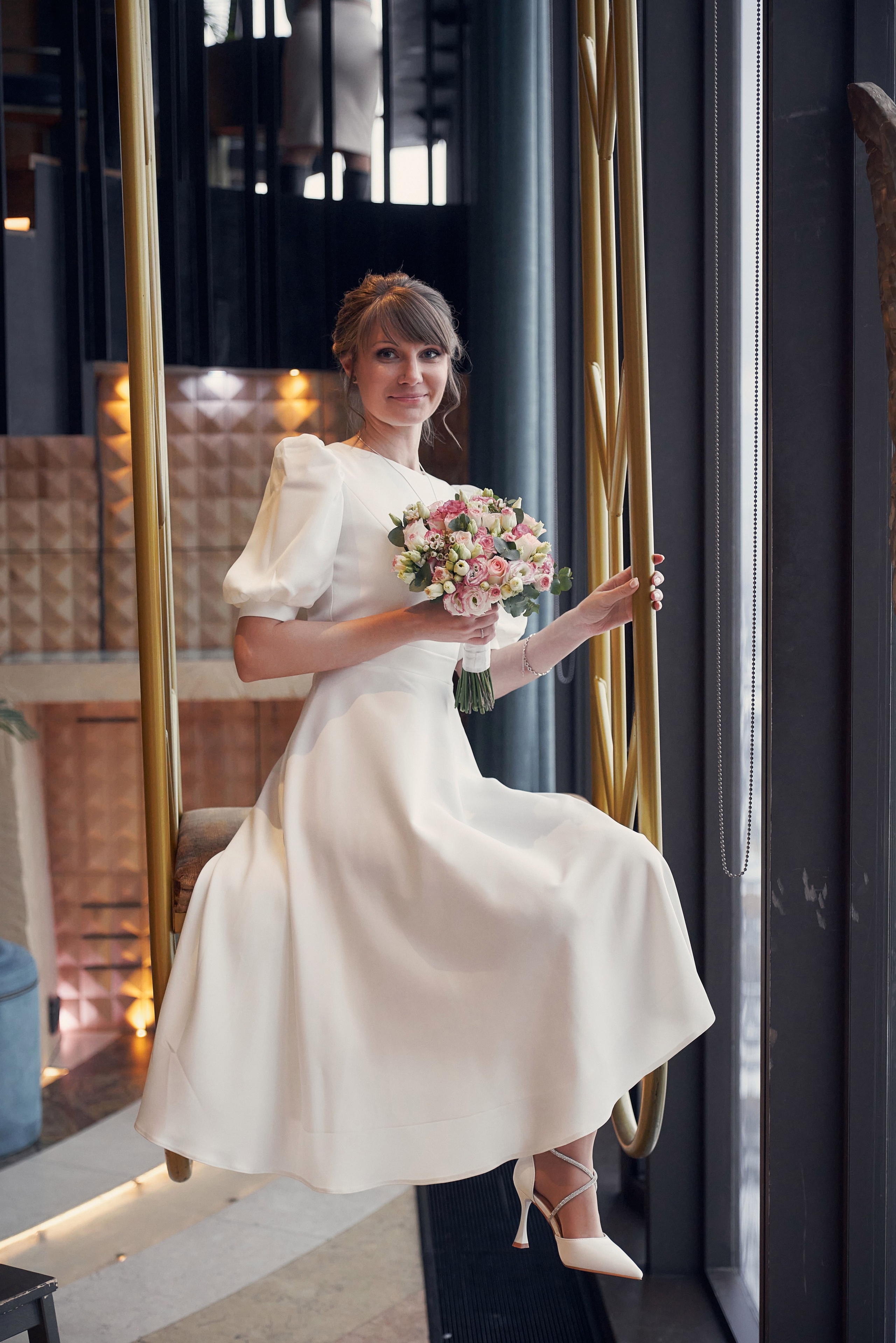 Свадебная Фотосессия в Москва-Сити, ресторан Birds