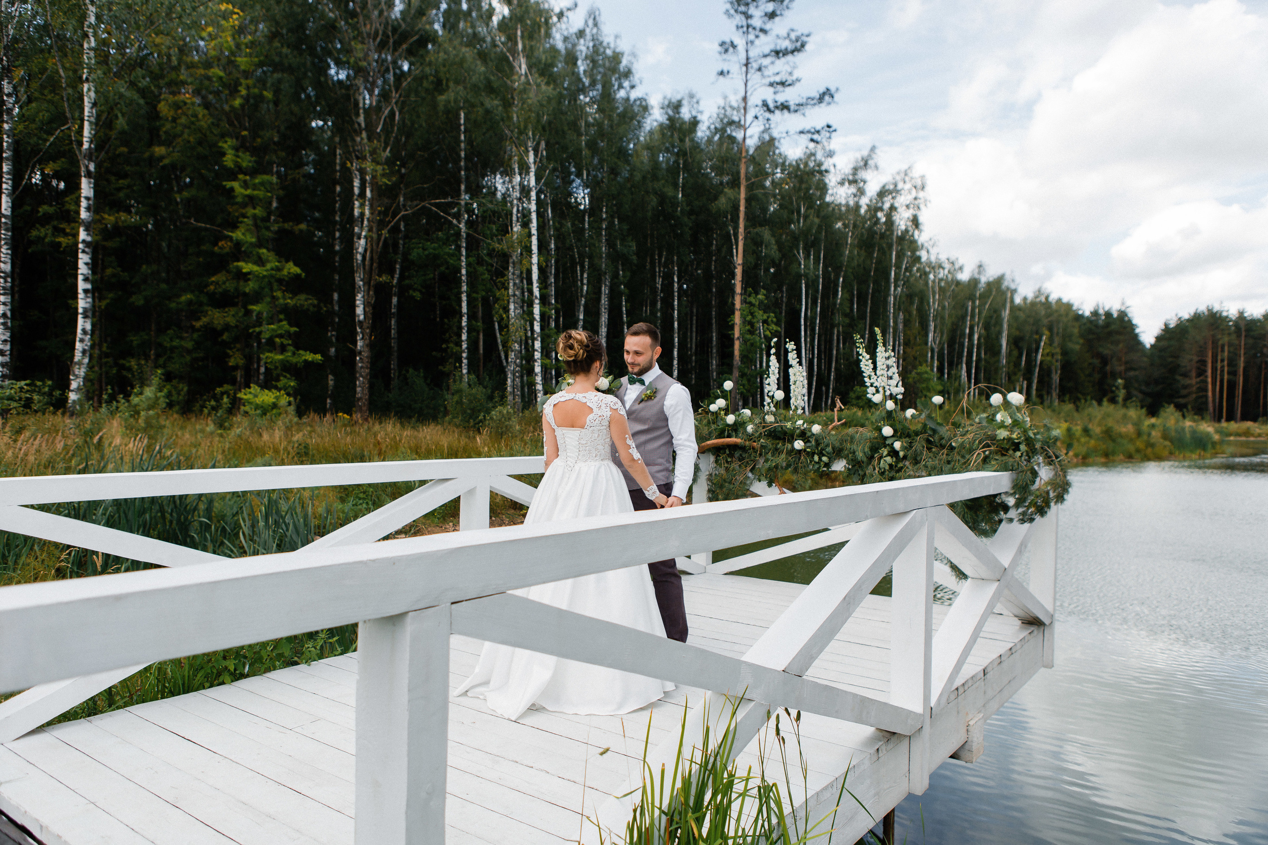 Анастасия и Федор. Усадьба «Домик у озера». Видеосъемка свадеб. Видеооператор на свадьбу в Москве