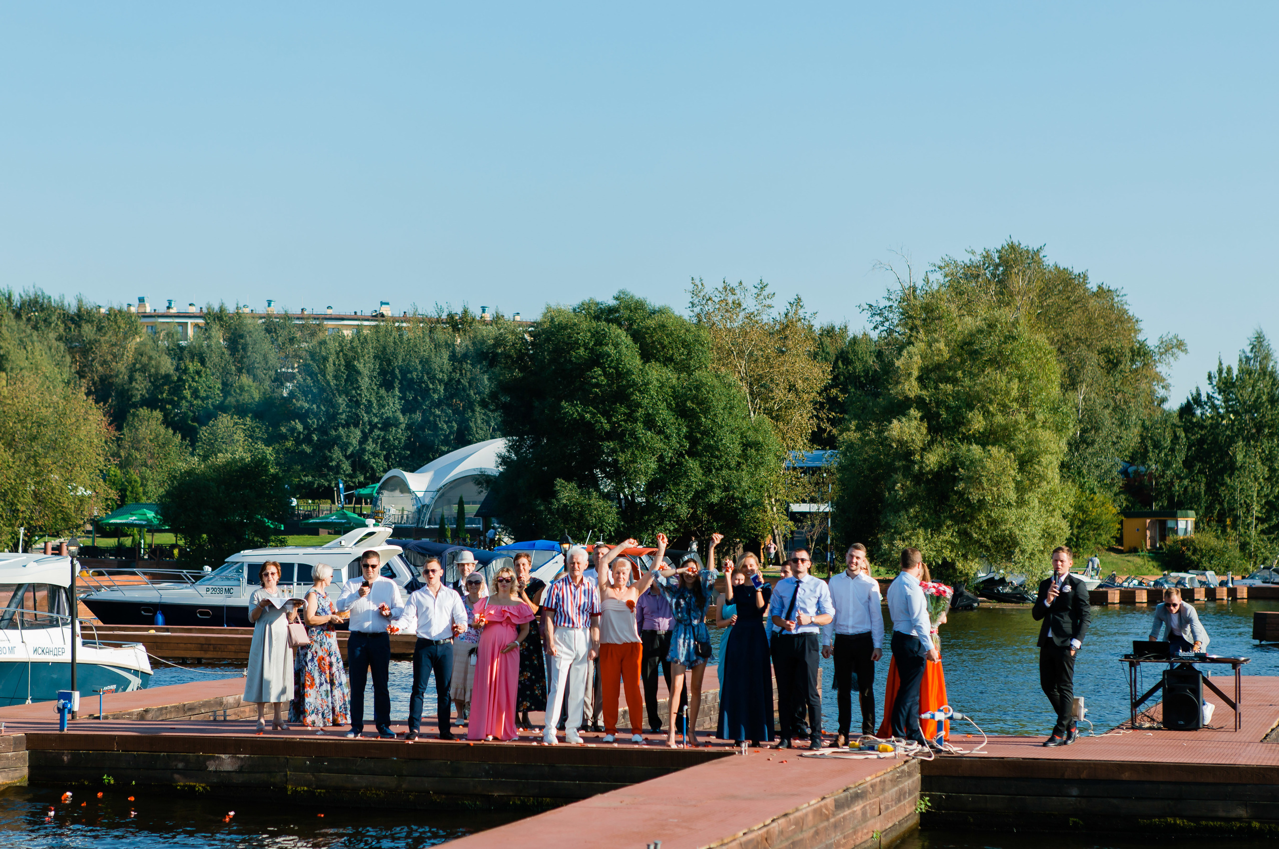 Татьяна и Сергей. Яхт-клуб «Адмирал». Видеосъемка свадеб. Видеооператор на свадьбу в Москве