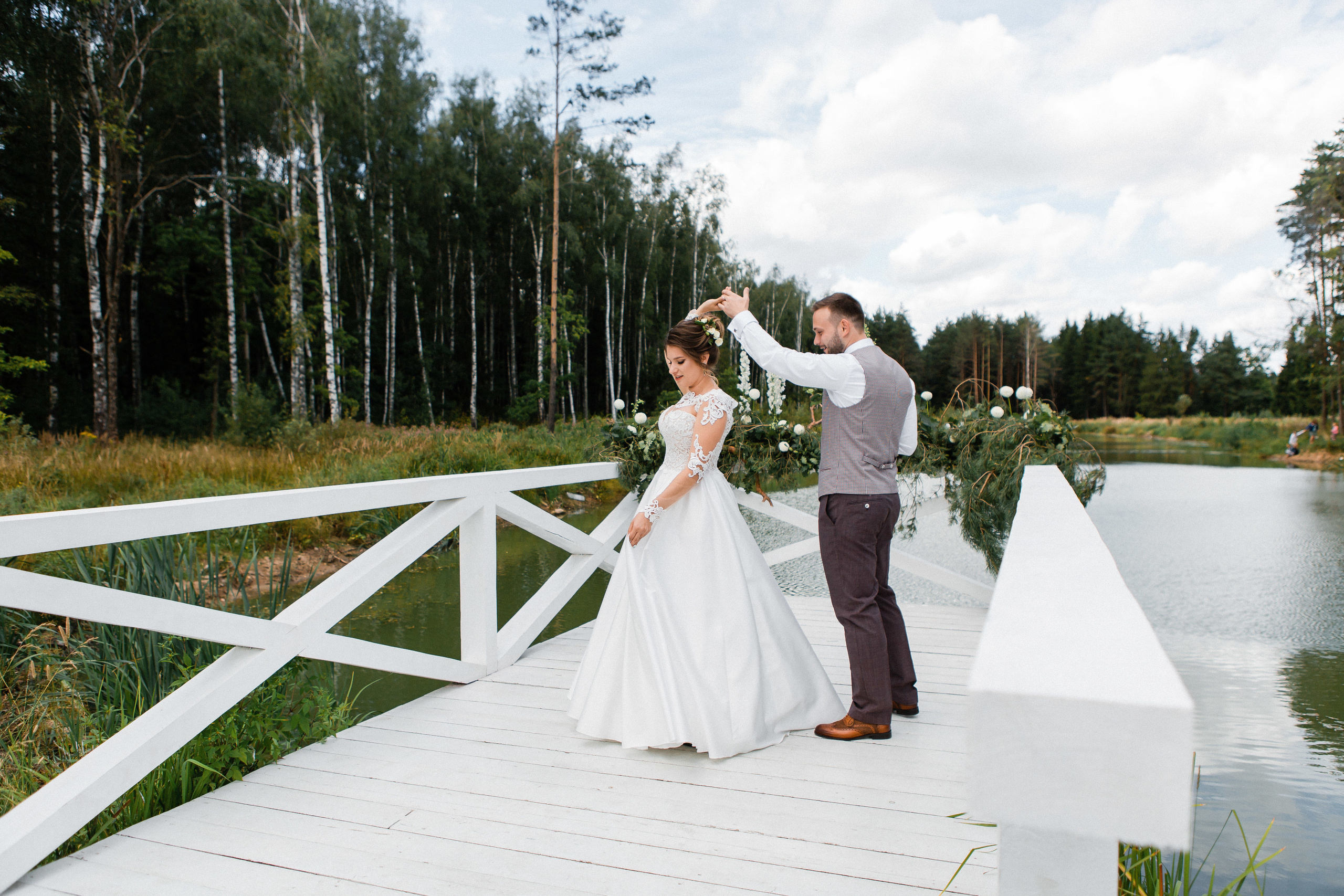 Анастасия и Федор. Усадьба «Домик у озера». Видеосъемка свадеб. Видеооператор на свадьбу в Москве