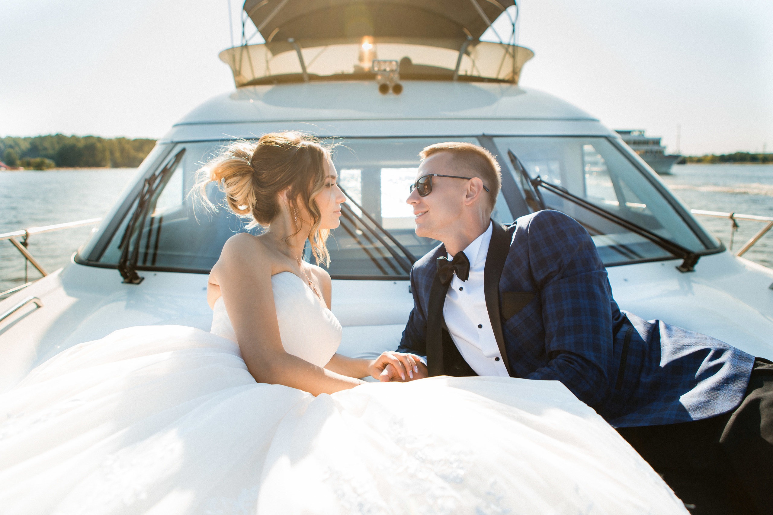 Татьяна и Сергей. Яхт-клуб «Адмирал». Видеосъемка свадеб. Видеооператор на свадьбу в Москве