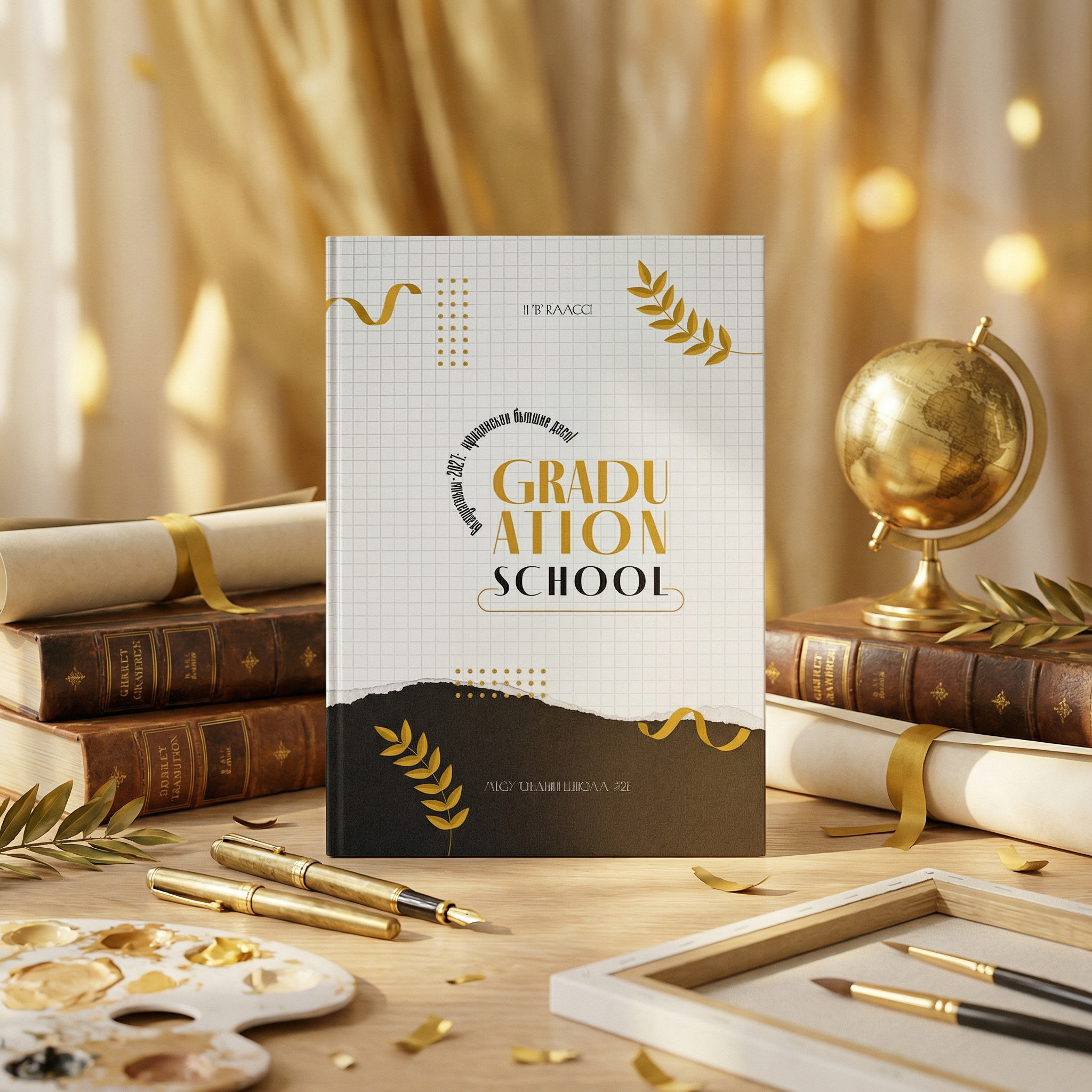 030 Graduation II. Дизайны, psd шаблоны школьных и выпускных альбомов и обложек