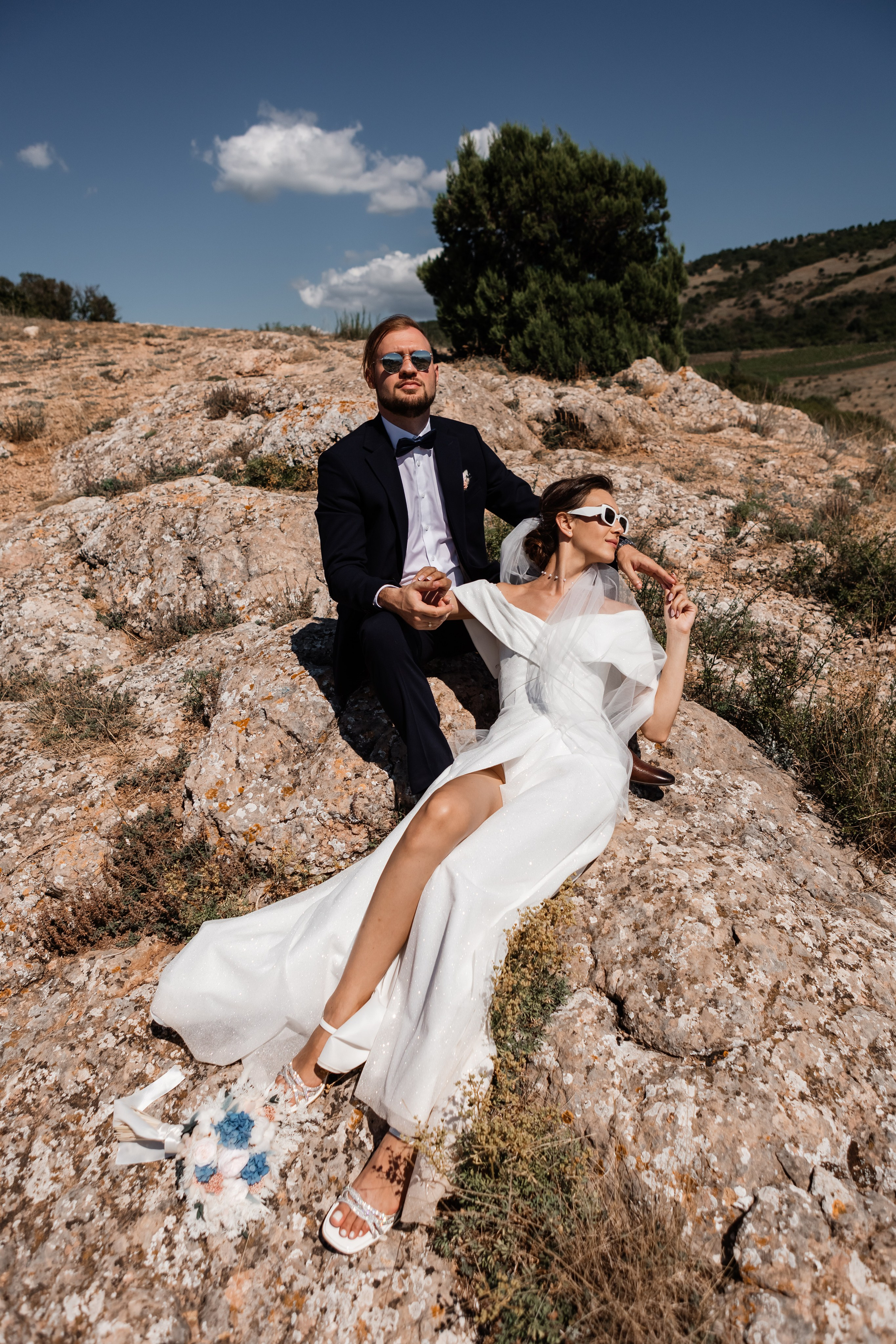 Свадебная съёмка в Балаклаве в крепости Чембало. Свадебный фотограф, фотосъемка в Крыму, Севастополе, Симферополе, Ялте