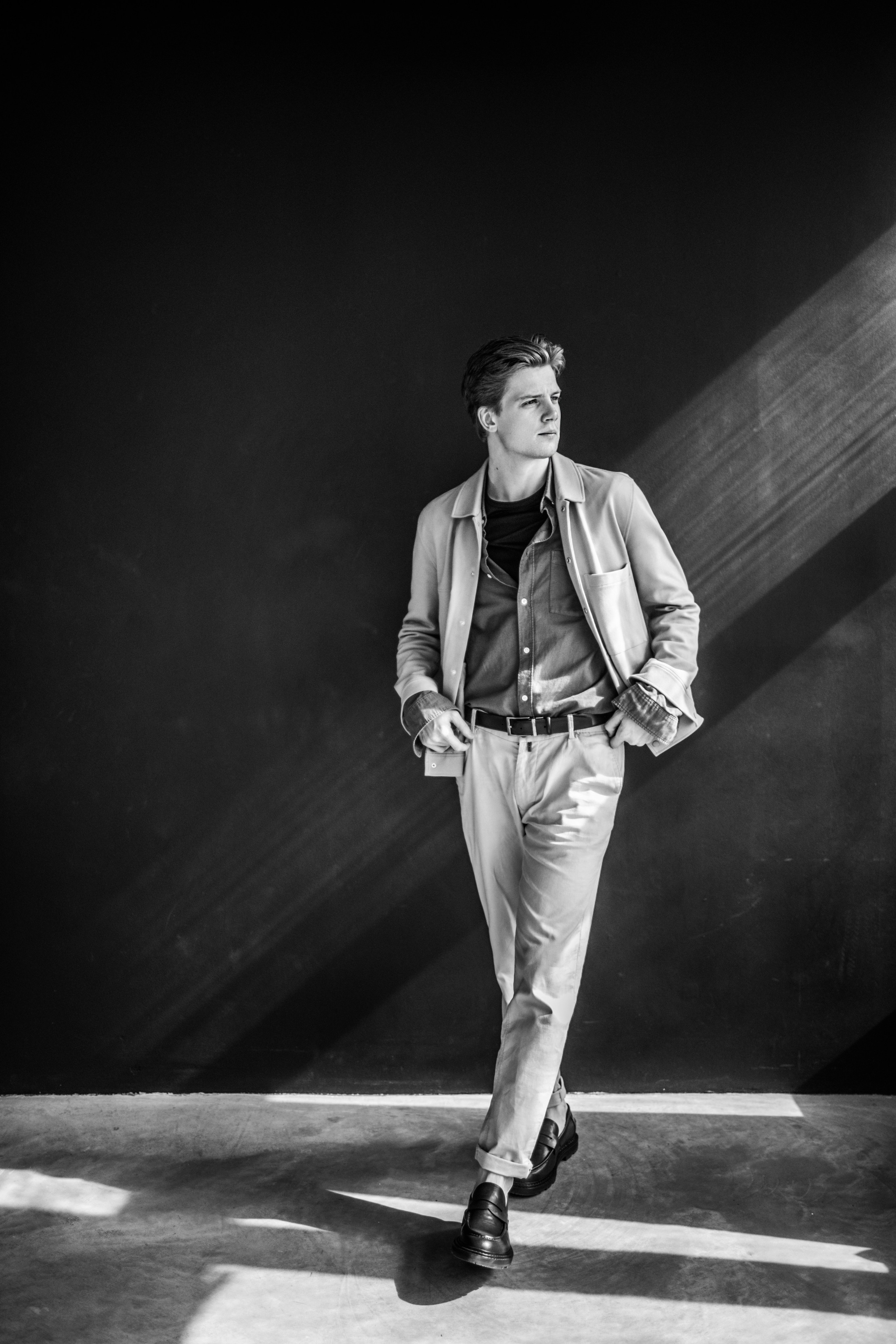 Сергей Новосад в фотостудии