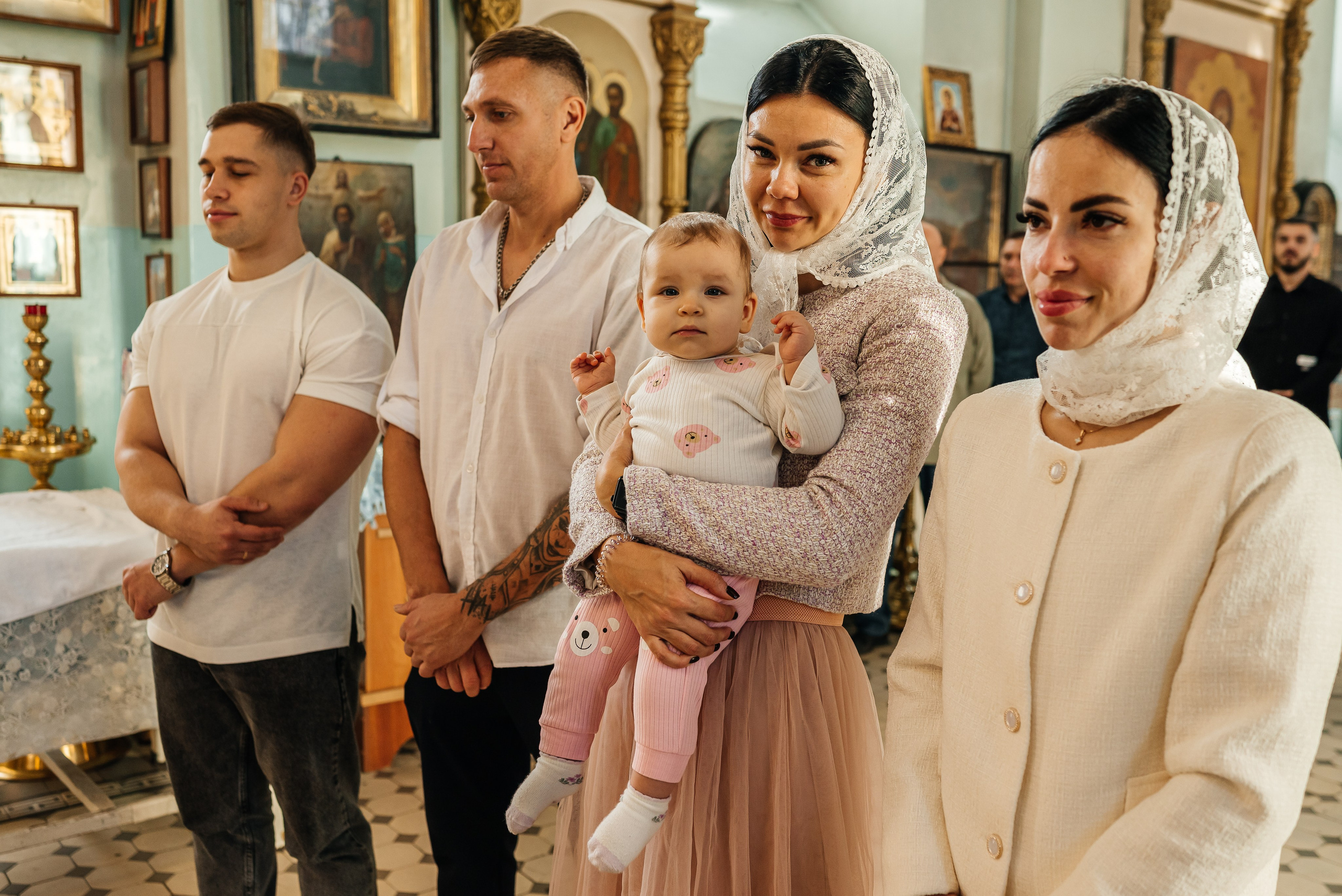 Крещение в Храме Успения Пресвятой Богородицы Гундоровский. Фотограф в Каменске-Шахтинском и парке Лога Ольга Сагал