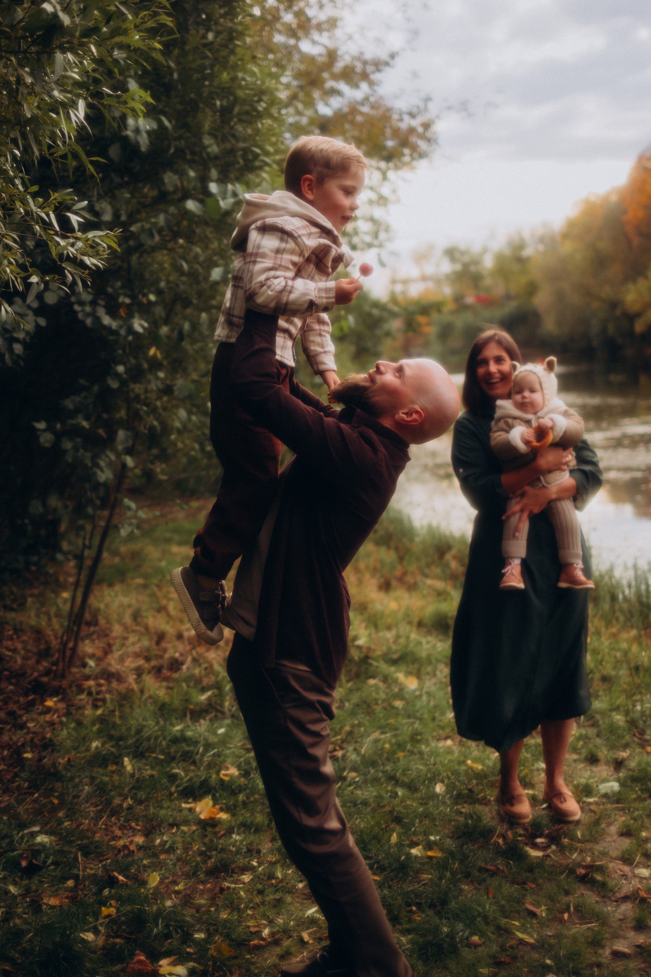 Осенняя семейная фотосессия. Семейный фотограф в Москве и Люберцах Юлия Гуськова