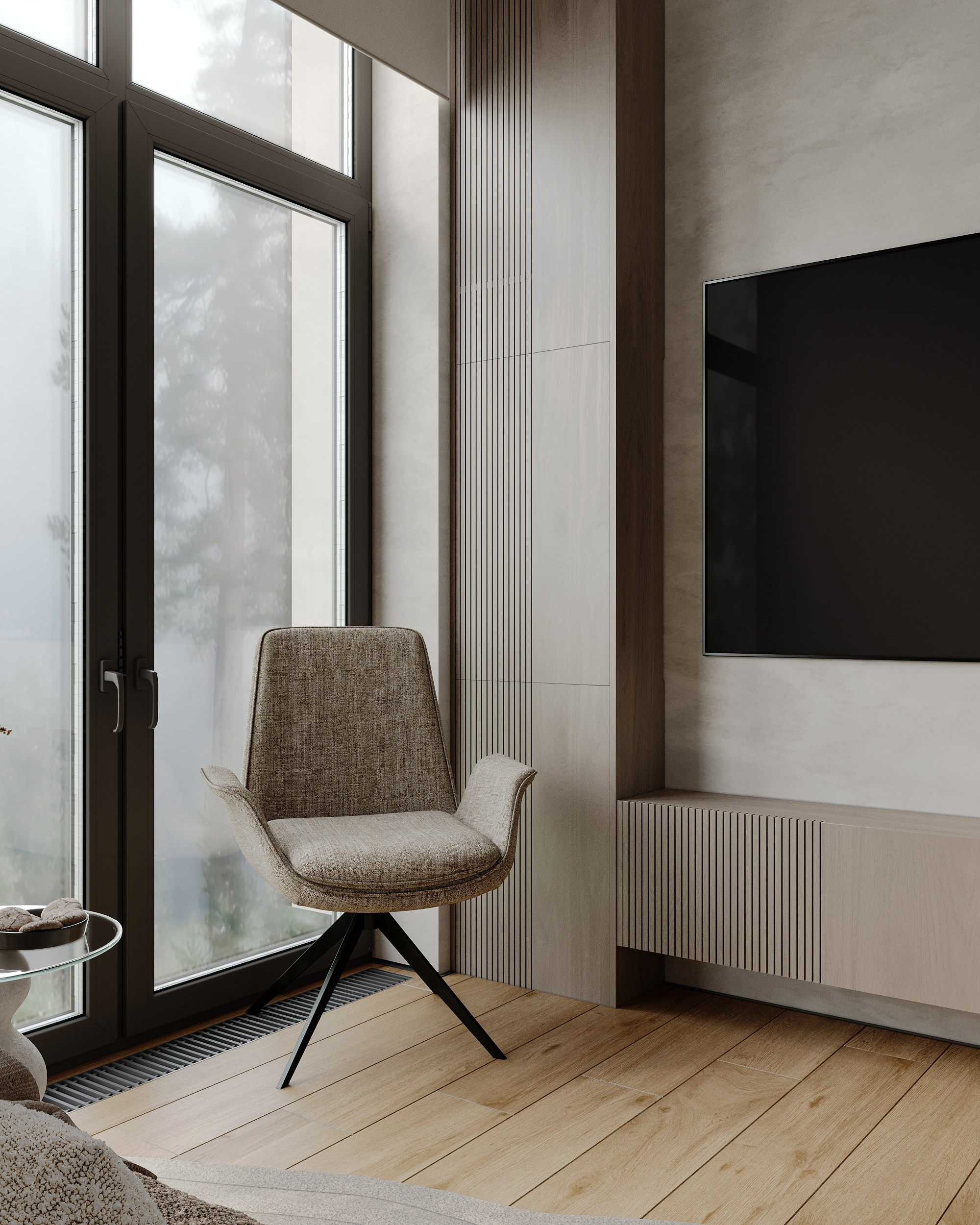 Визуализация загородного дома (интерьерная). Королёва Анастасия | 3D визуализатор