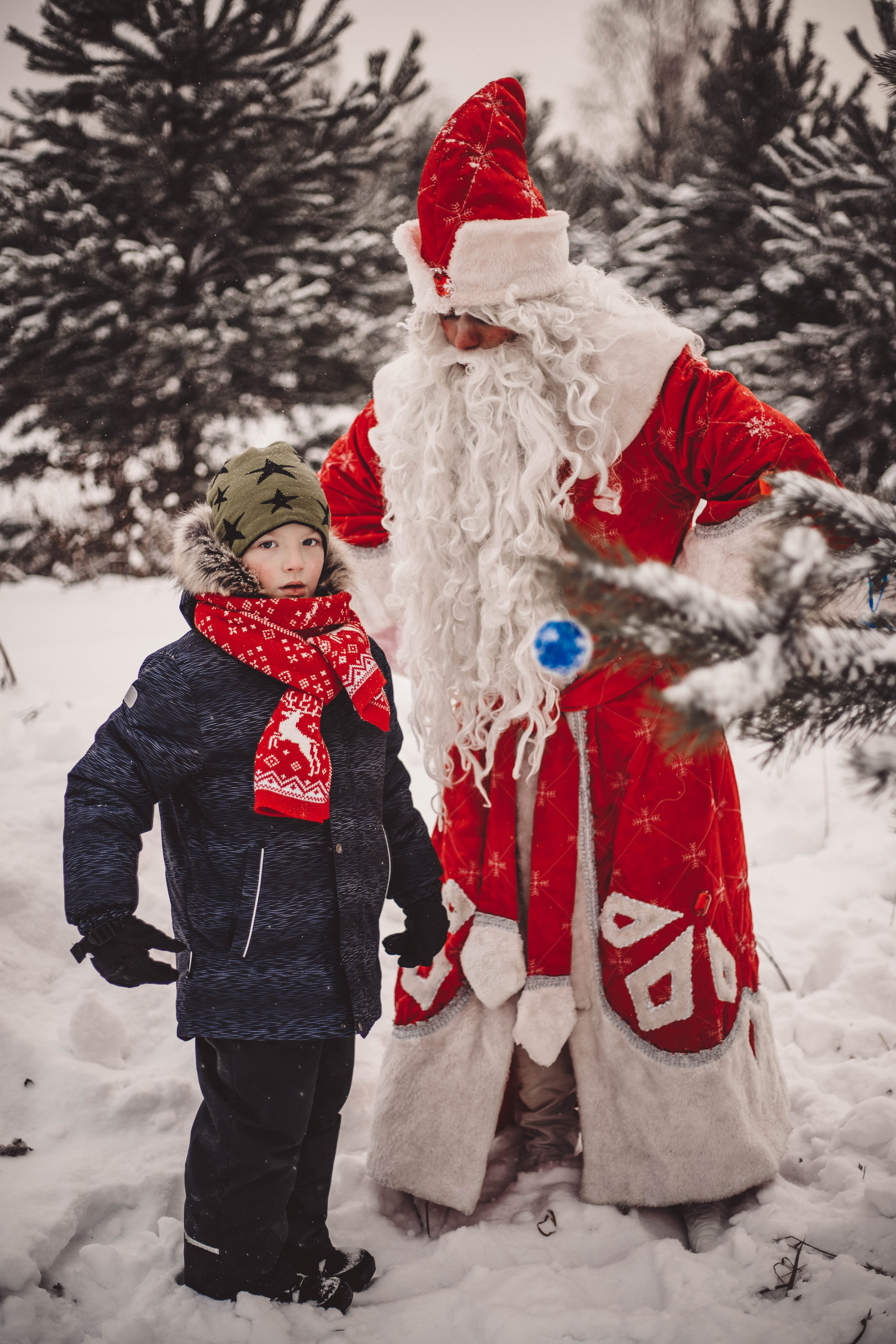 Фотопроект - Волшебная встреча с Дедом Морозом. Семейный и женский фотограф Кемерово Мария Степ