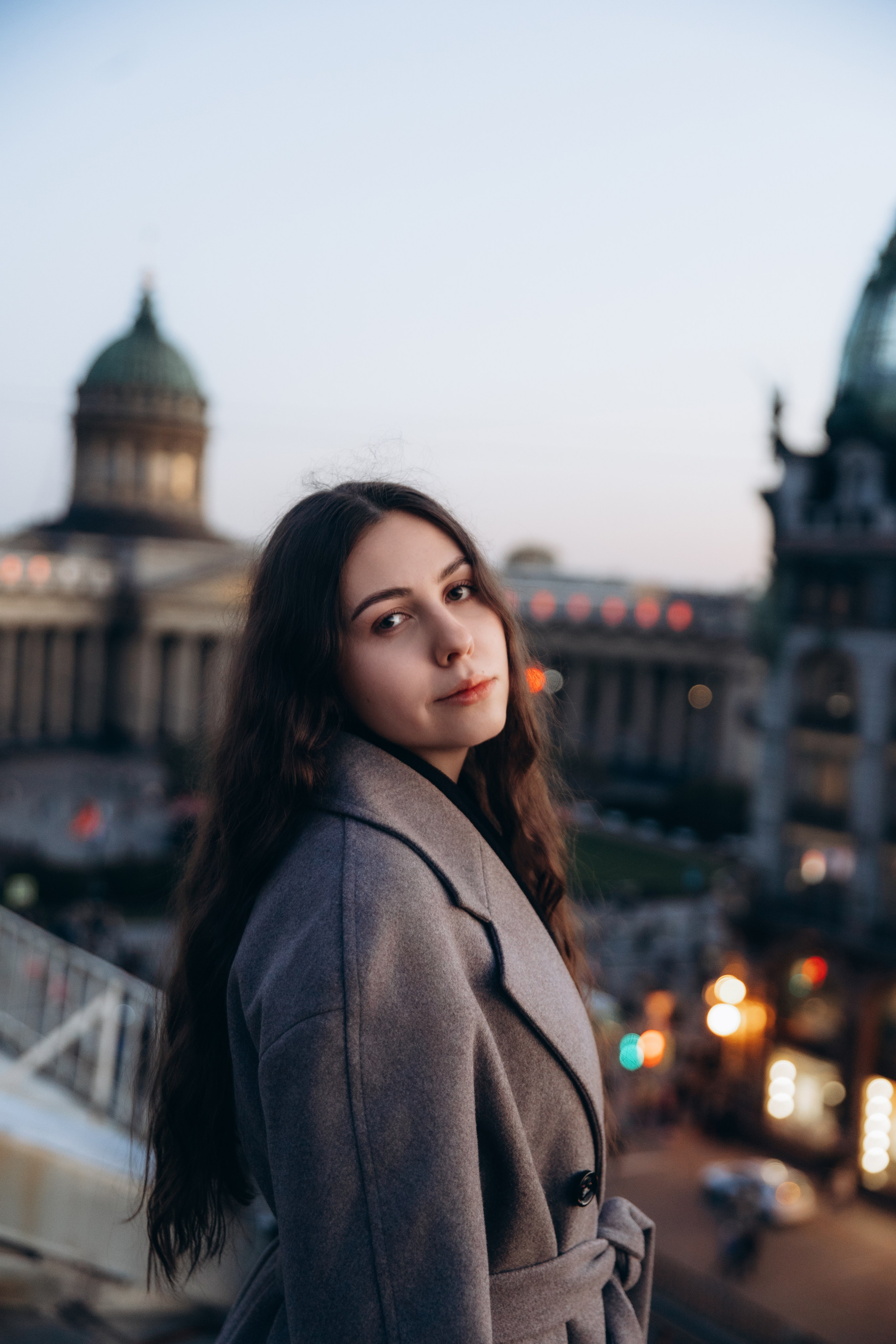 Фотосессия на крыше в Санкт-Петербурге, напротив Казанского собора. Фотограф в Санкт-Петербурге Разиля Идиятуллина