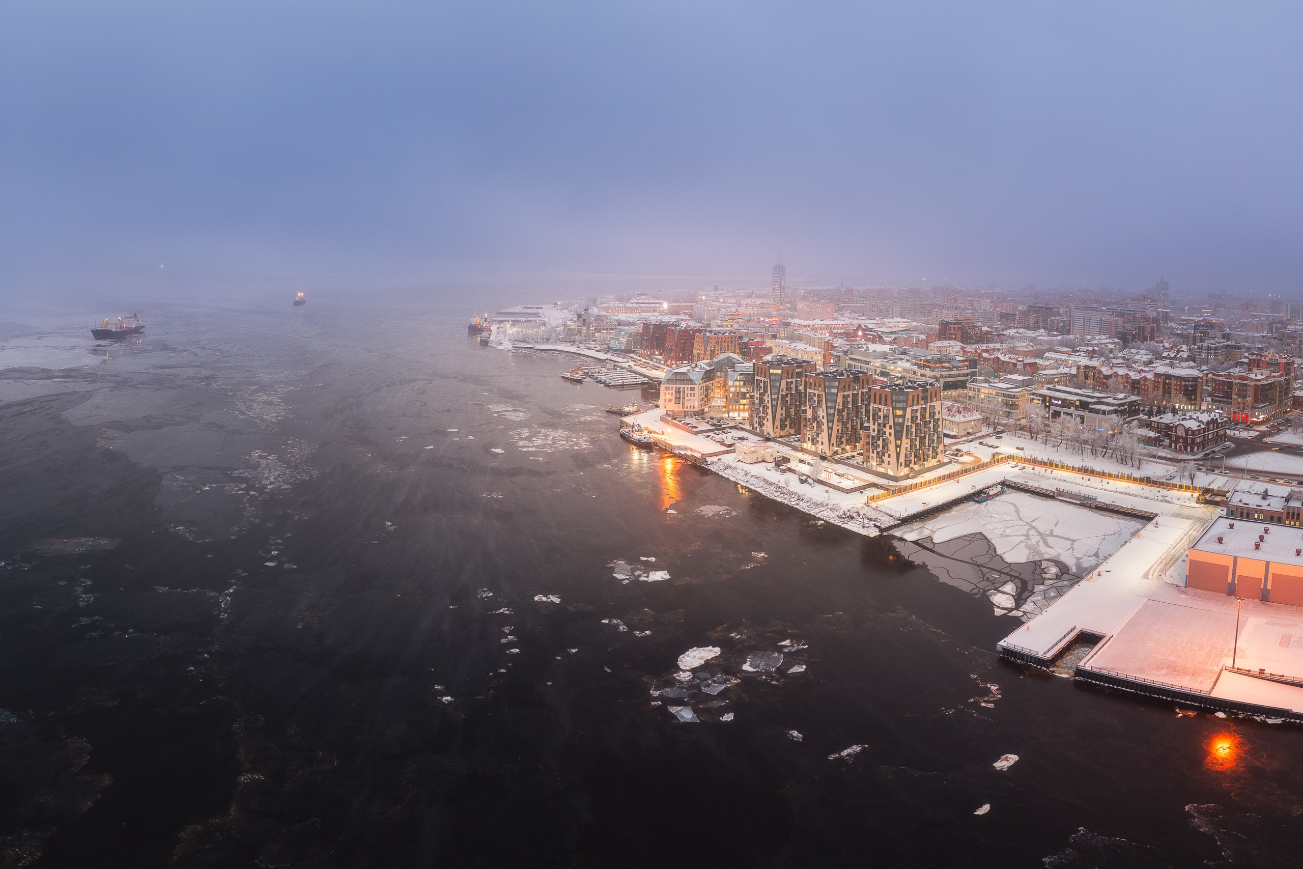 Город. Аэросъемка в Архангельске, Александр Ермолин