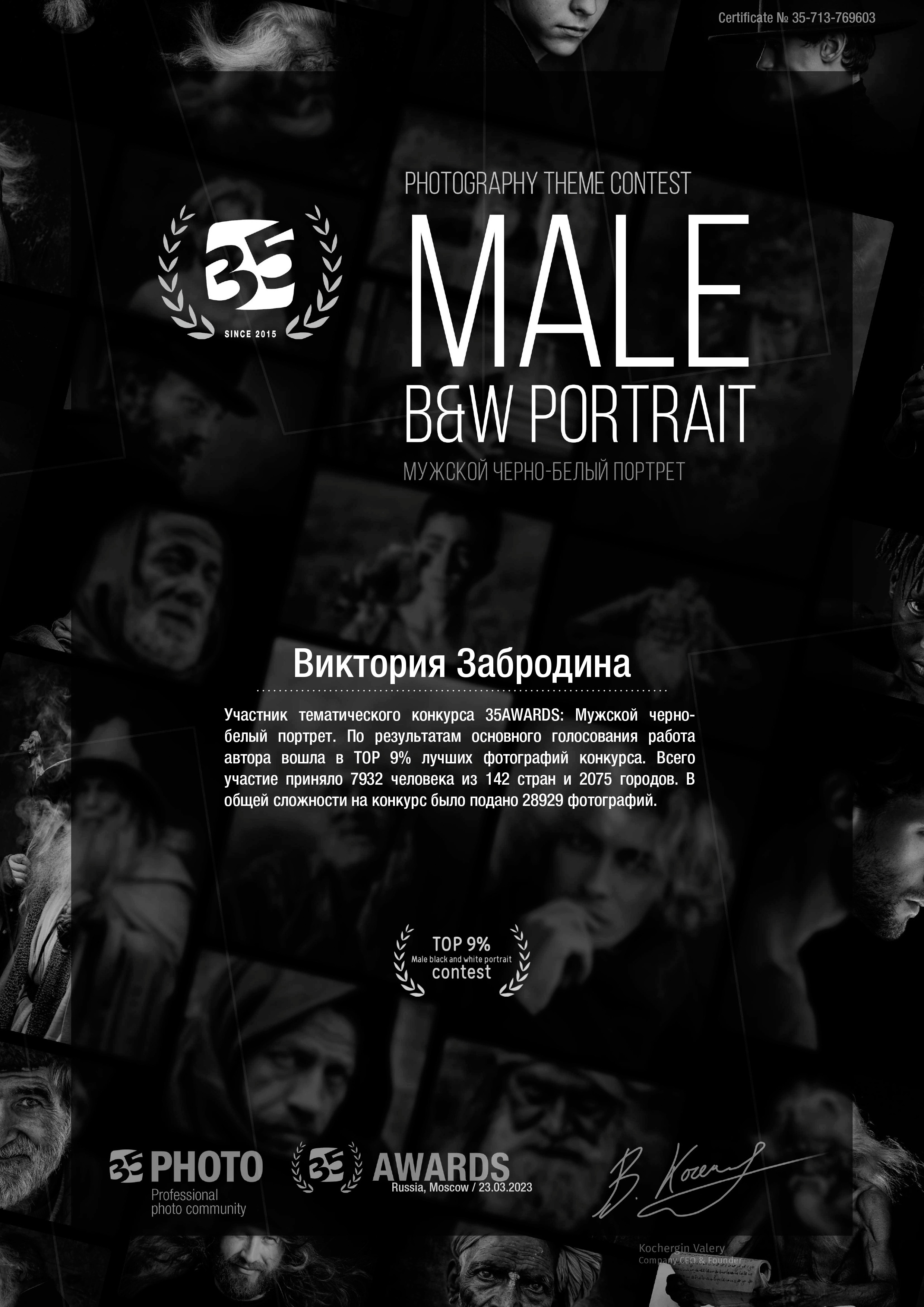 35awards. Арт-фотограф Виктория Забродина