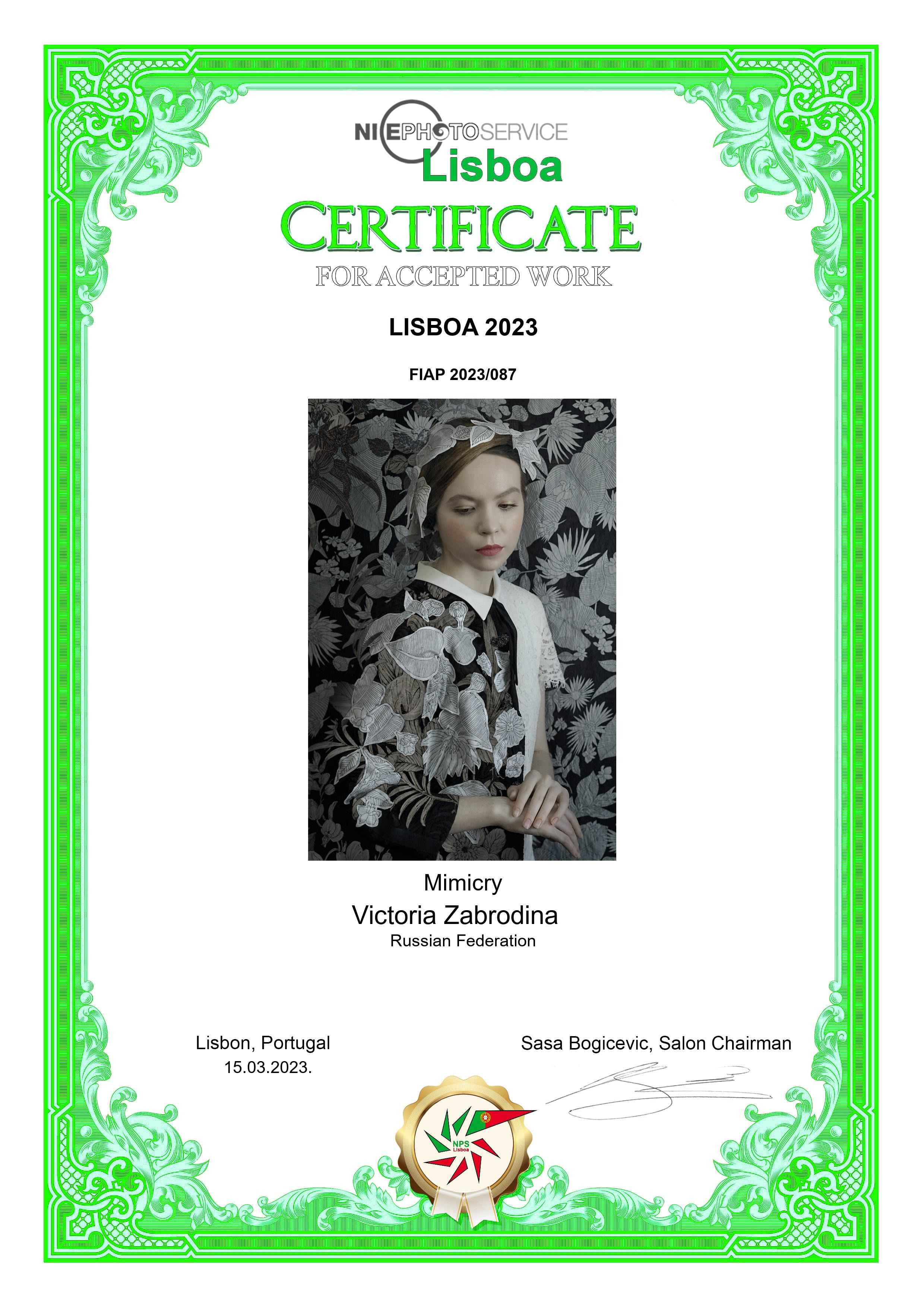 FIAP. Арт-фотограф Виктория Забродина